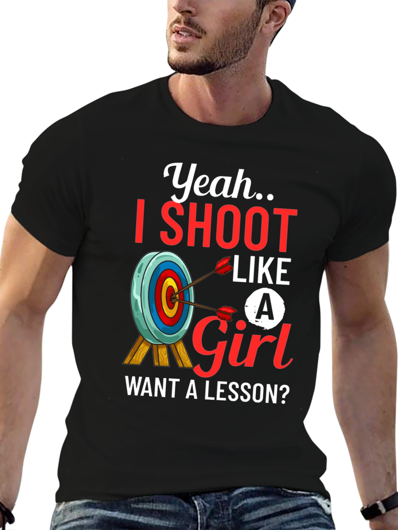 Yeah I Shoot Like a Girl T-Shirt Archery Tee