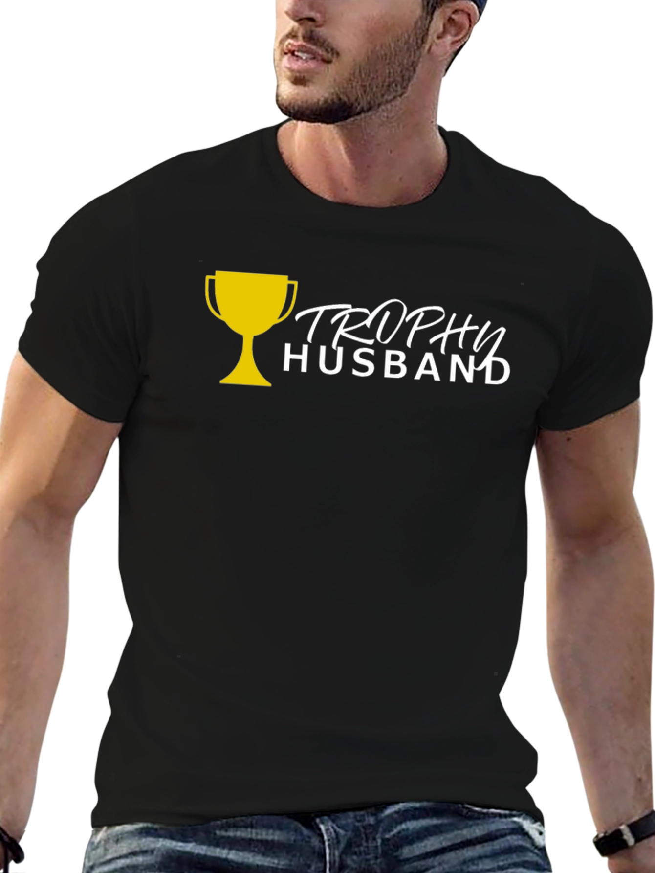 Trophy Husband Graphic Tee - Novelty T-Shirt