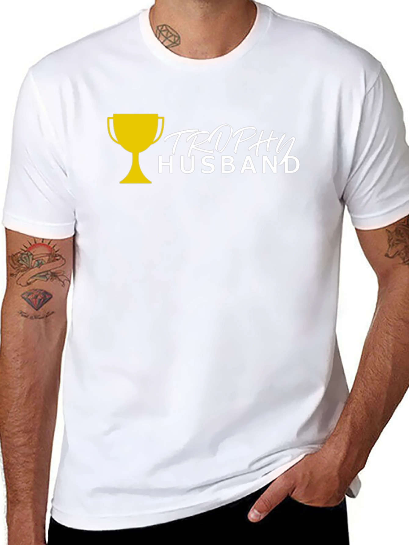 Trophy Husband Graphic Tee - Novelty T-Shirt