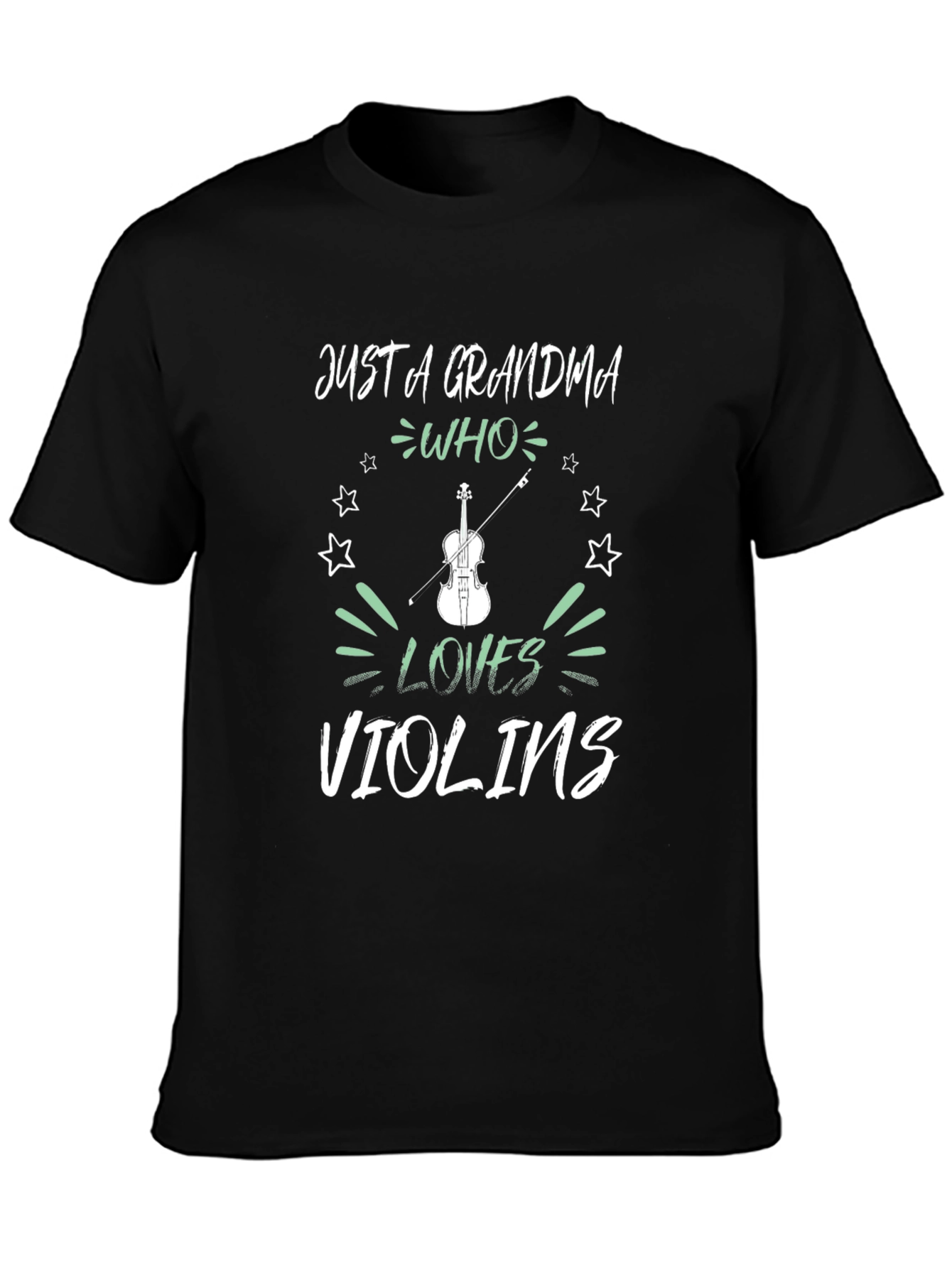 Grandma Who Loves Violins Graphic Tee