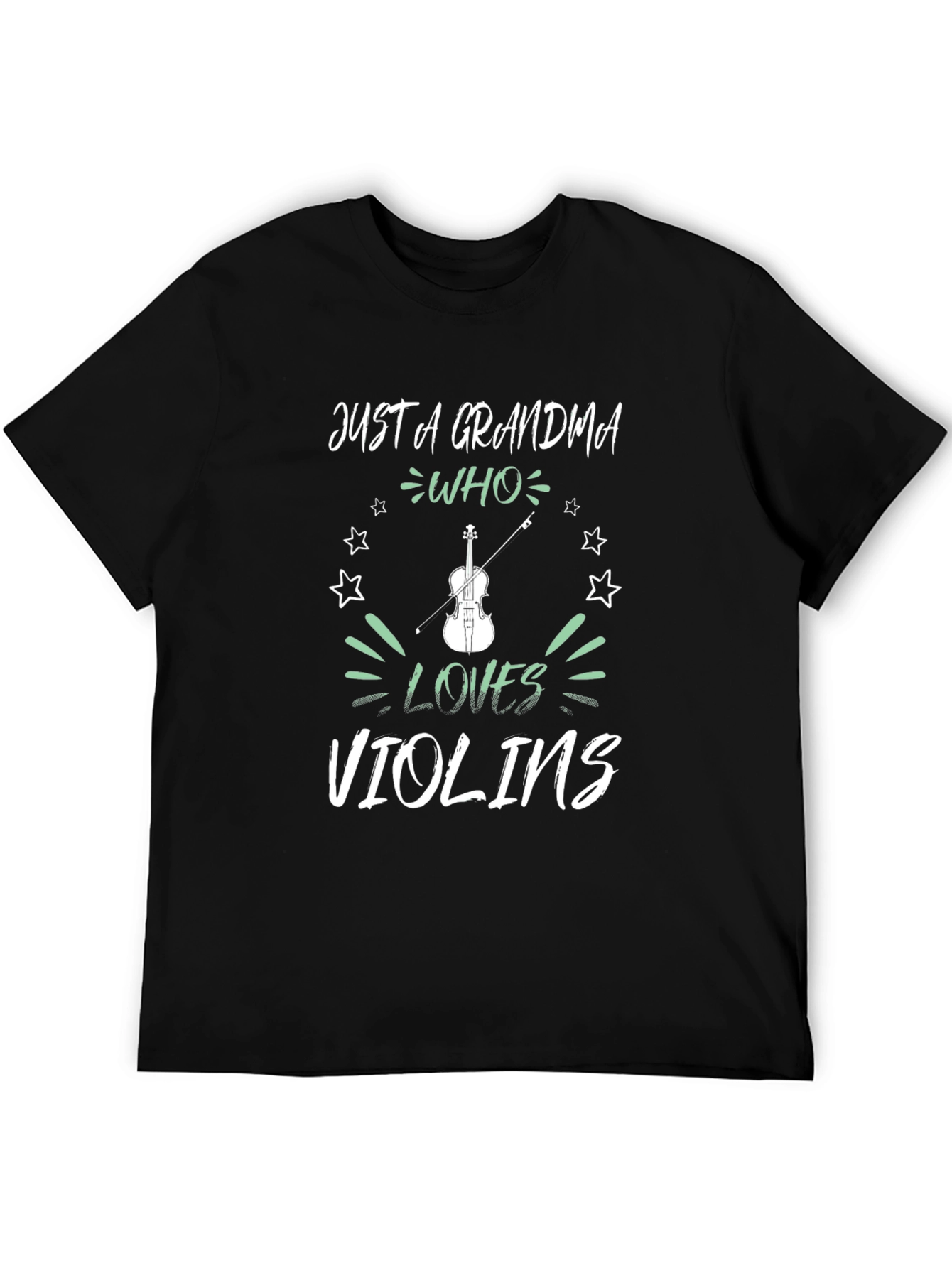 Grandma Who Loves Violins Graphic Tee
