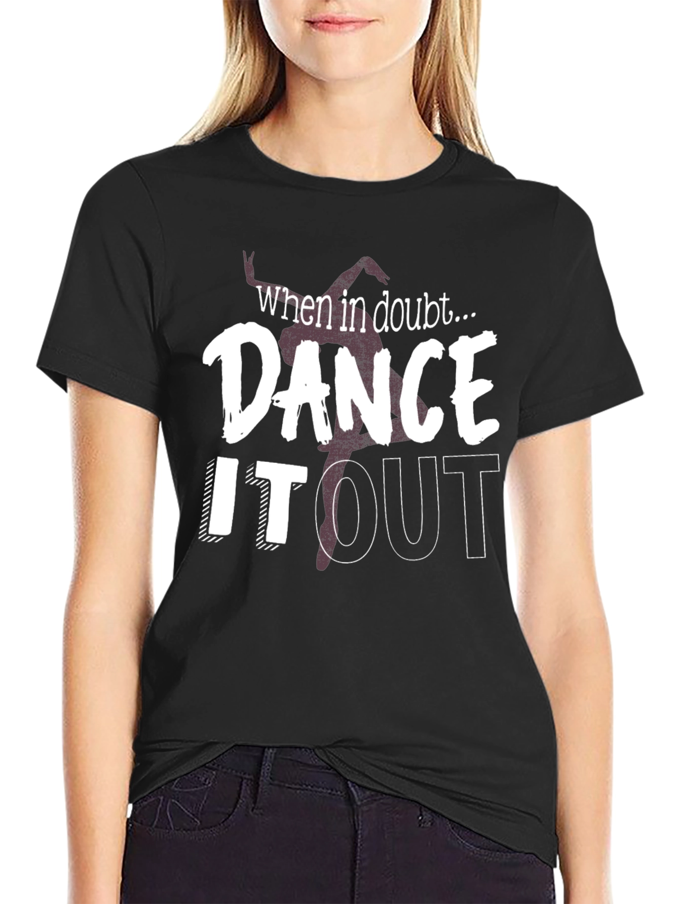Dance it Out Black Graphic Tee