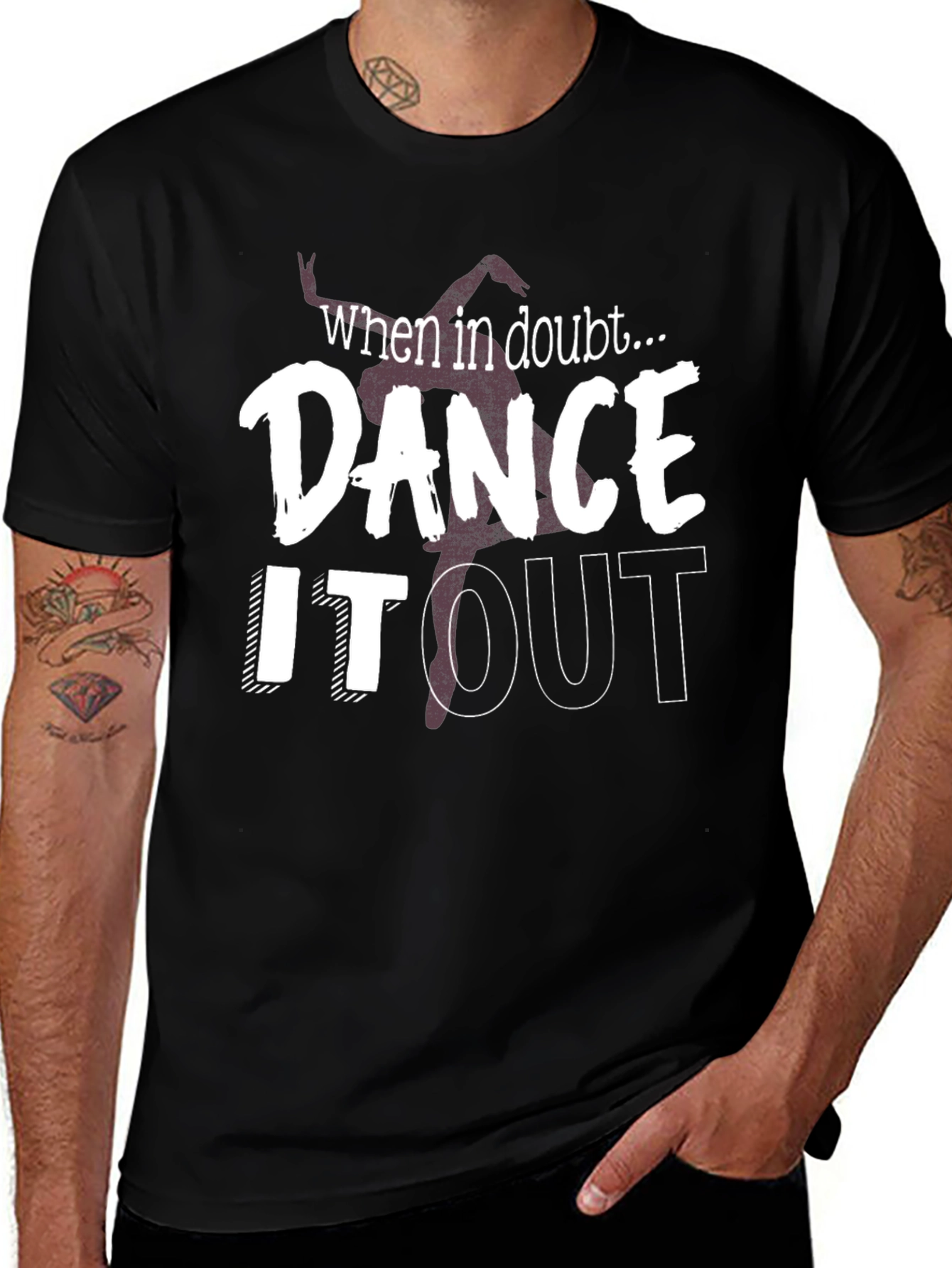 Dance it Out Black Graphic Tee