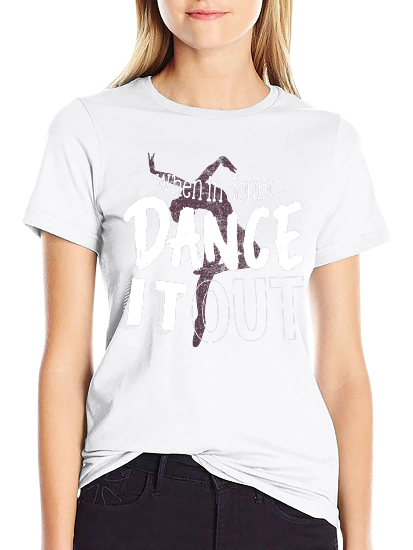 Dance it Out Black Graphic Tee
