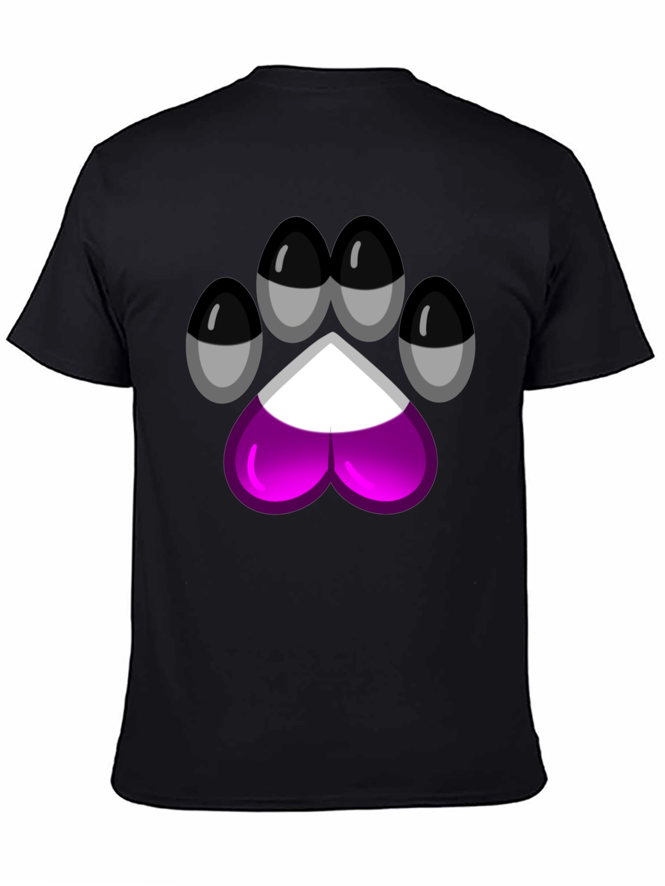Asexual Pride Paw Print T-Shirt