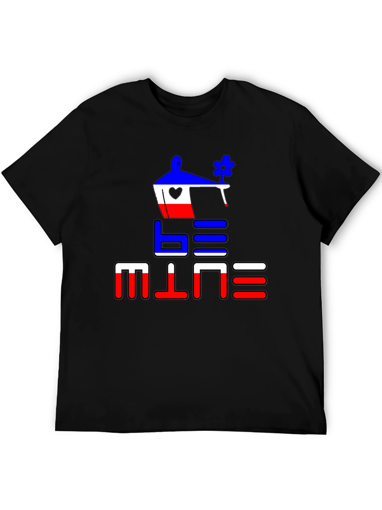 Be Mine Graphic Tee - Black Cotton