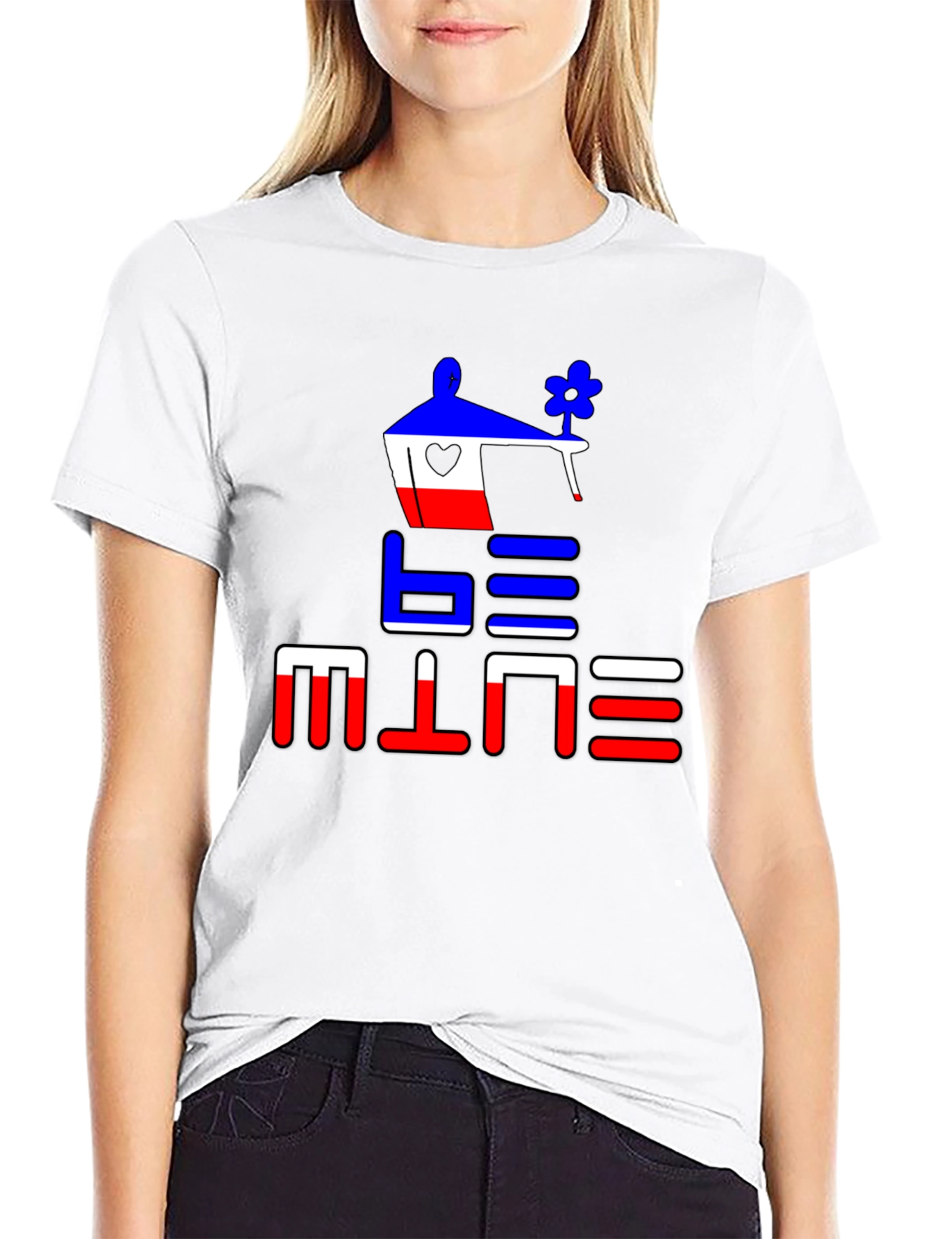 Be Mine Graphic Tee - Black Cotton