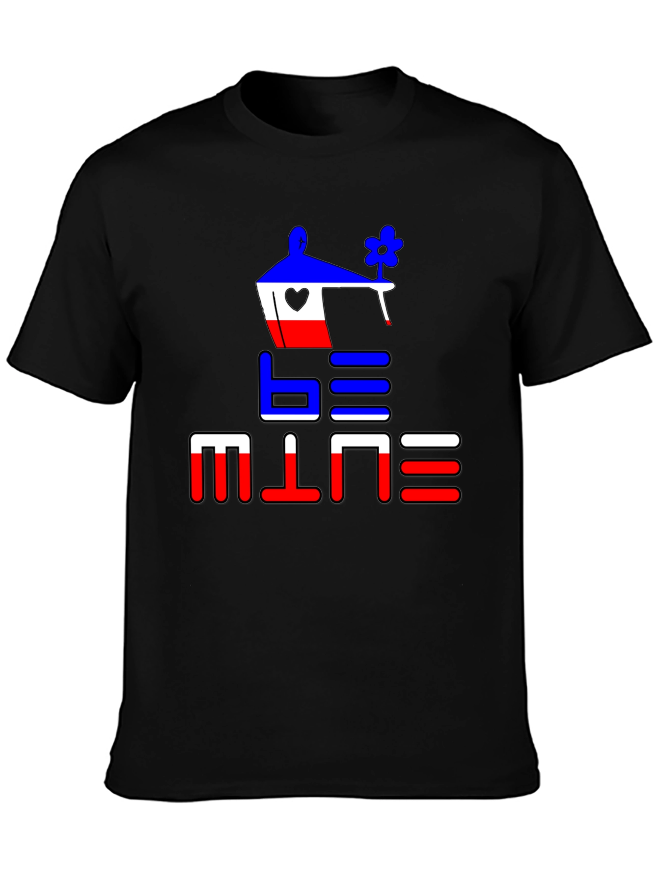Be Mine Graphic Tee - Black Cotton