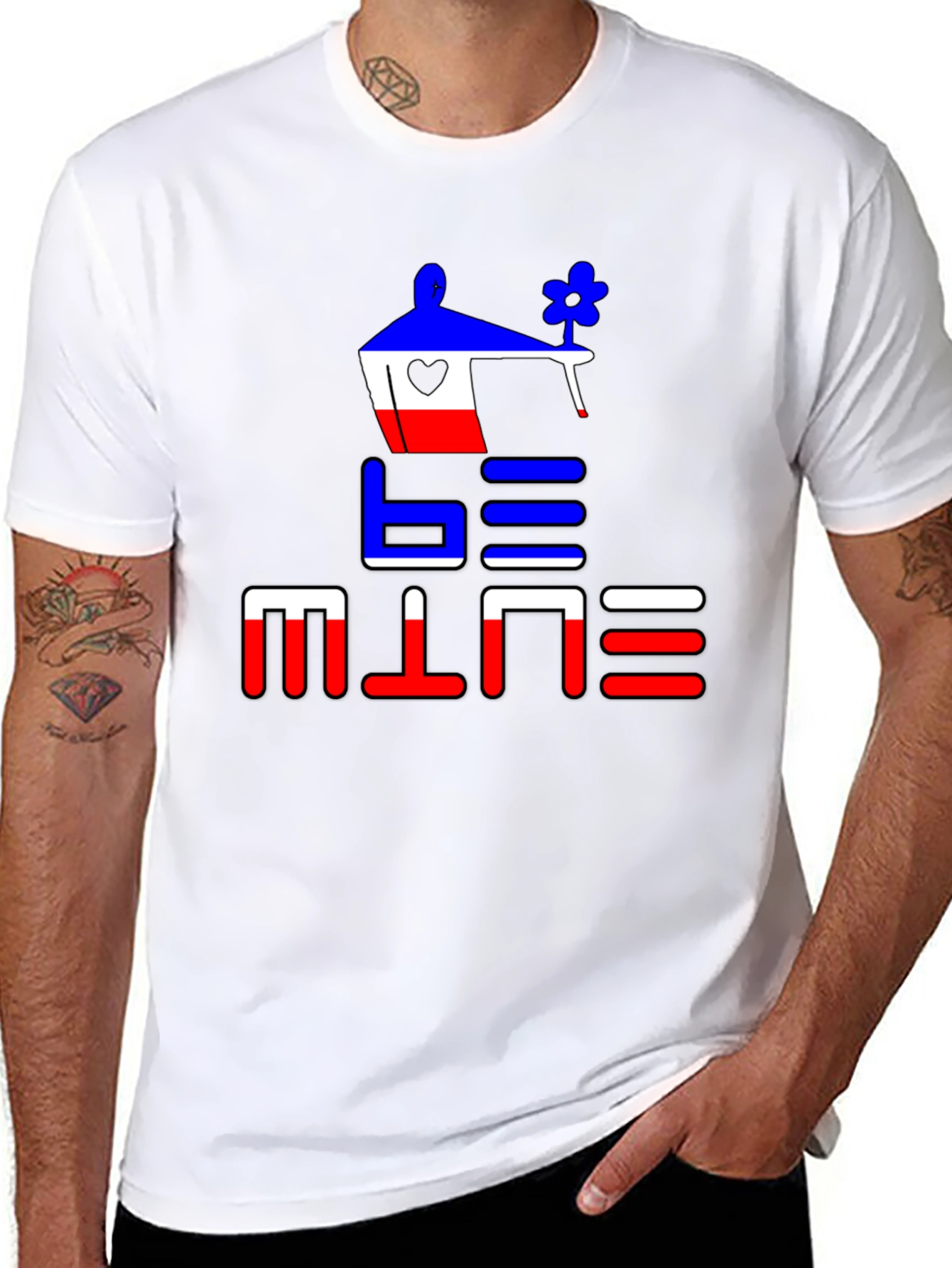 Be Mine Graphic Tee - Black Cotton