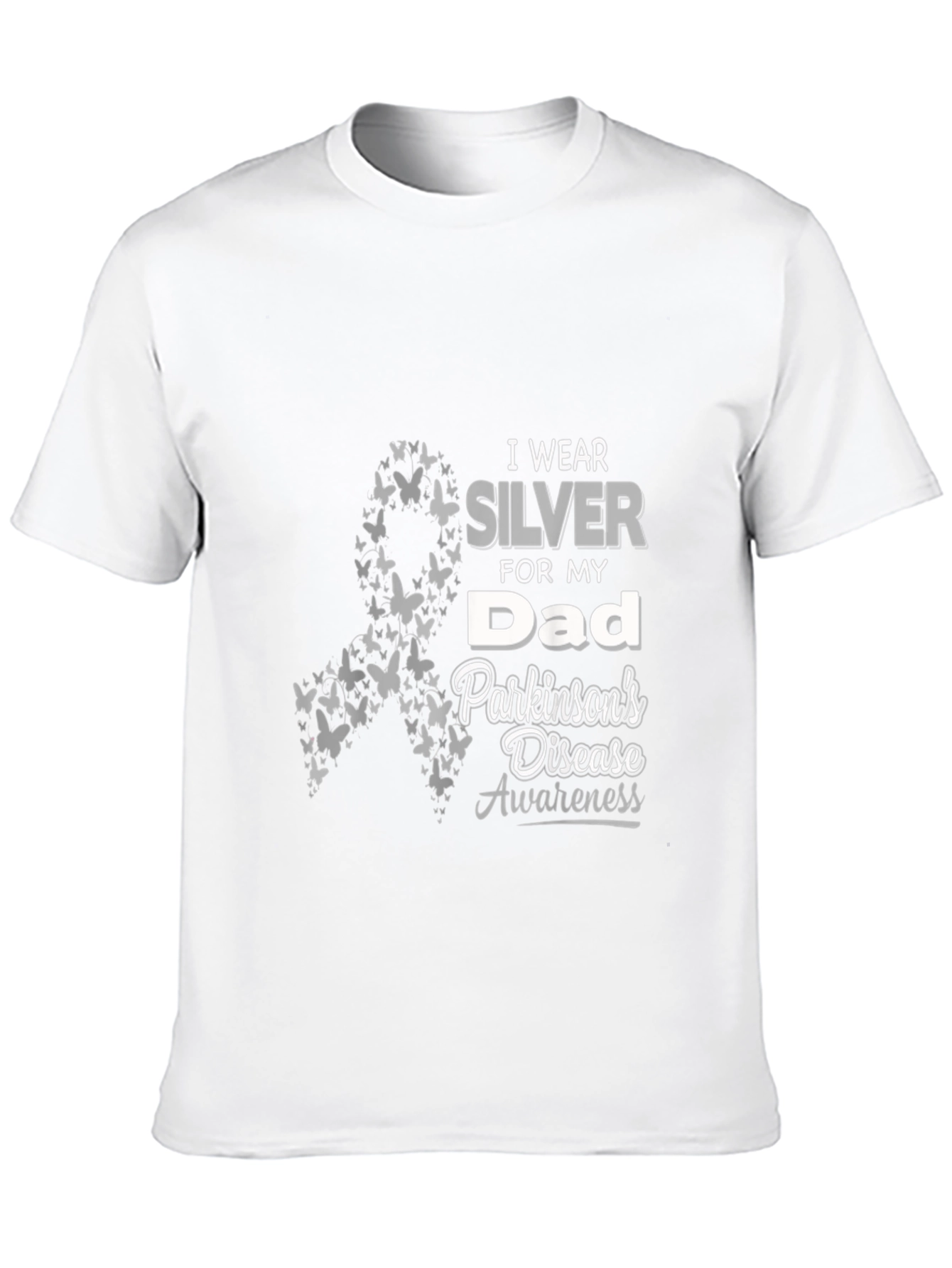 Parkinsons Awareness T-Shirt: Wear Silver For My Dad