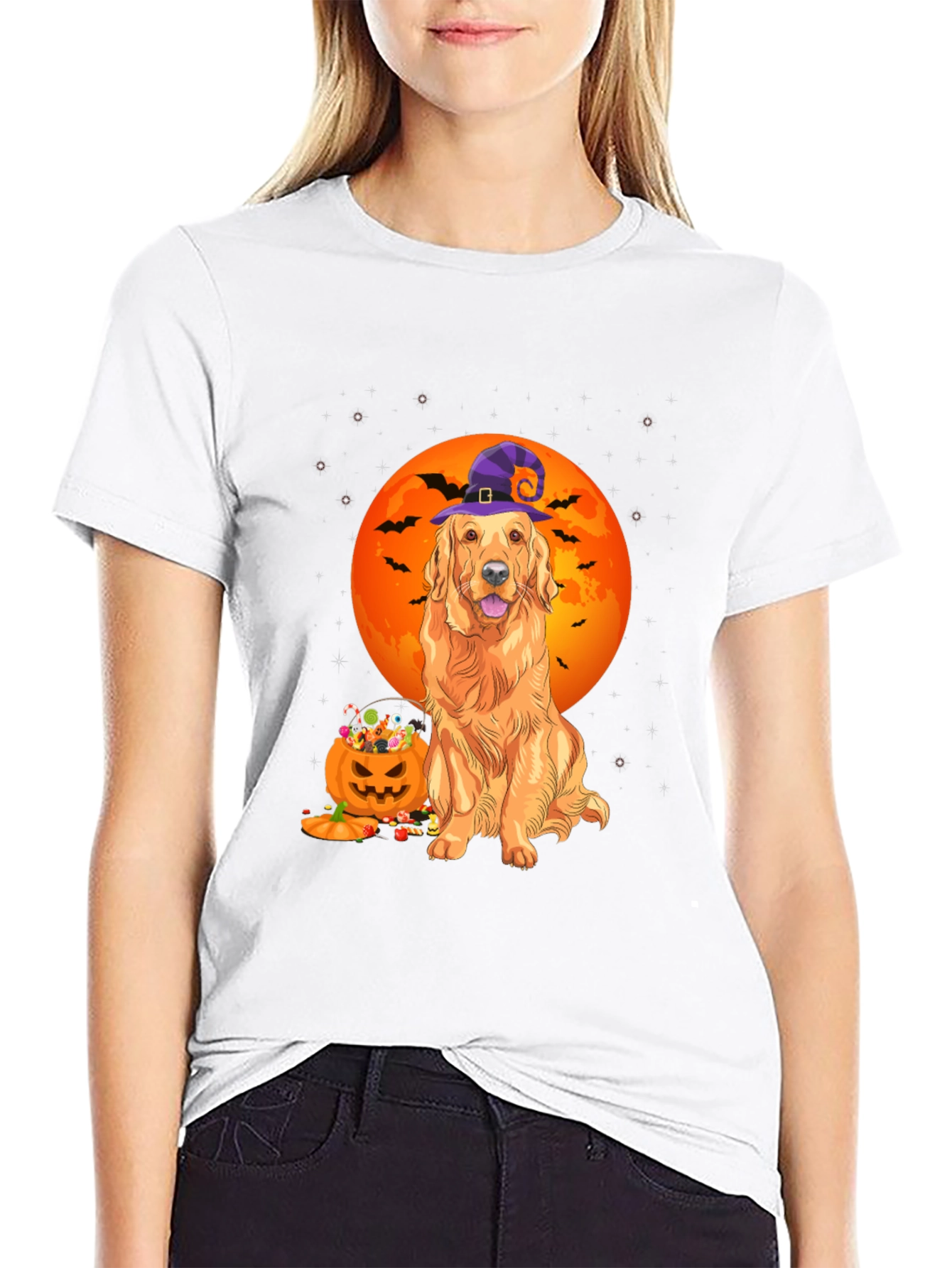 Halloween Golden Retriever T-Shirt