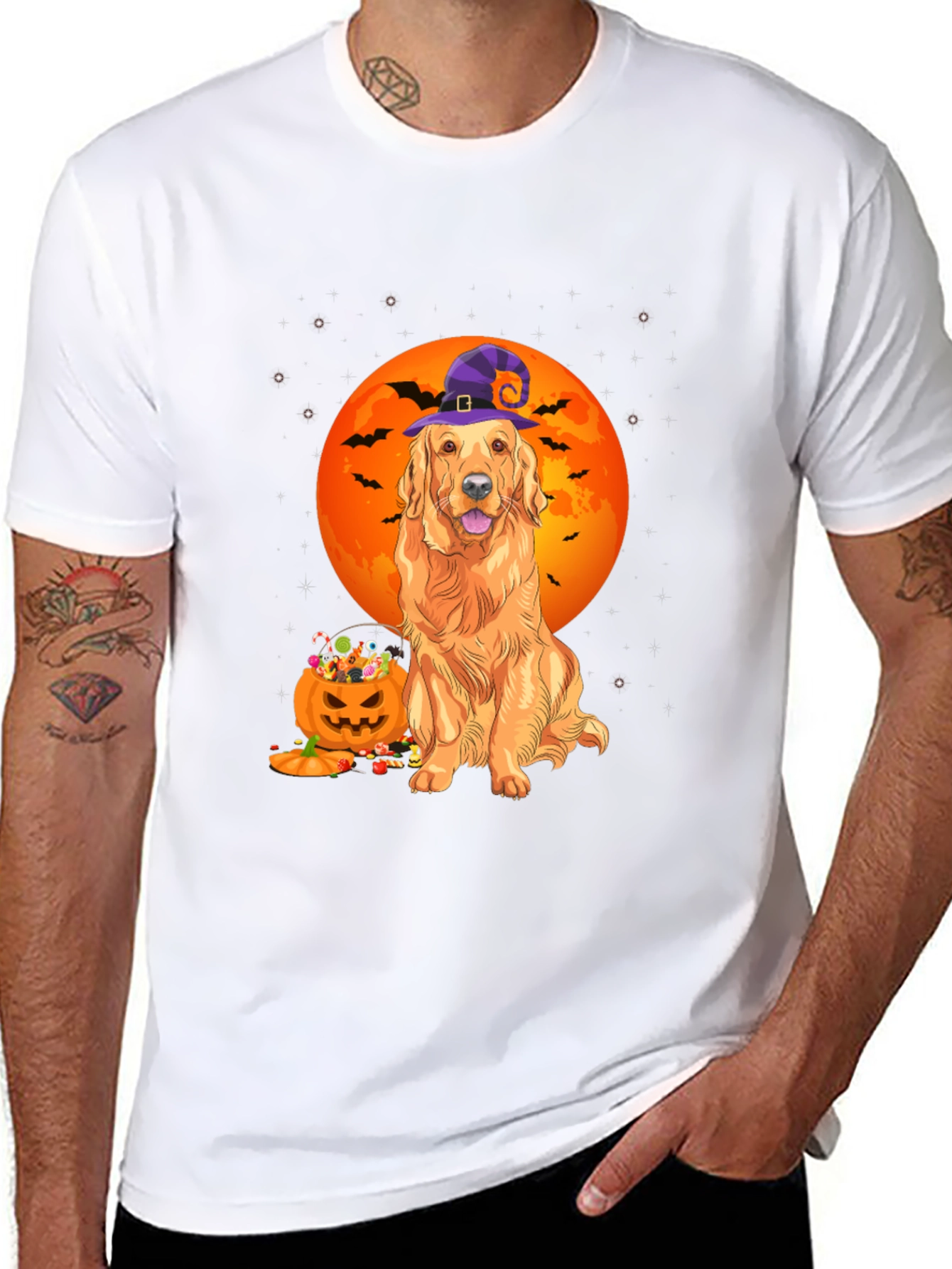 Halloween Golden Retriever T-Shirt