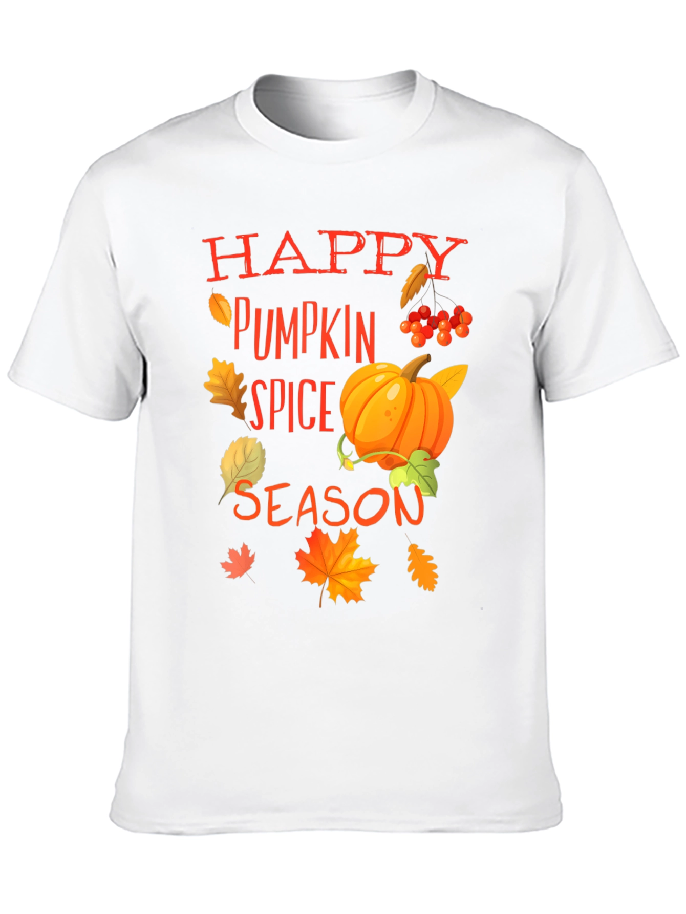 Happy Pumpkin Spice Season Graphic Tee - Black