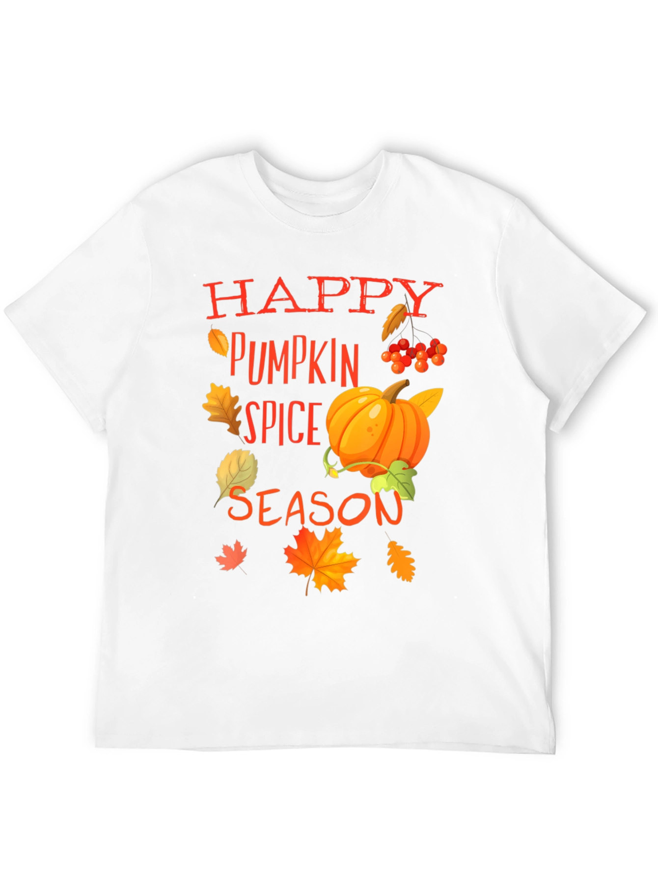 Happy Pumpkin Spice Season Graphic Tee - Black