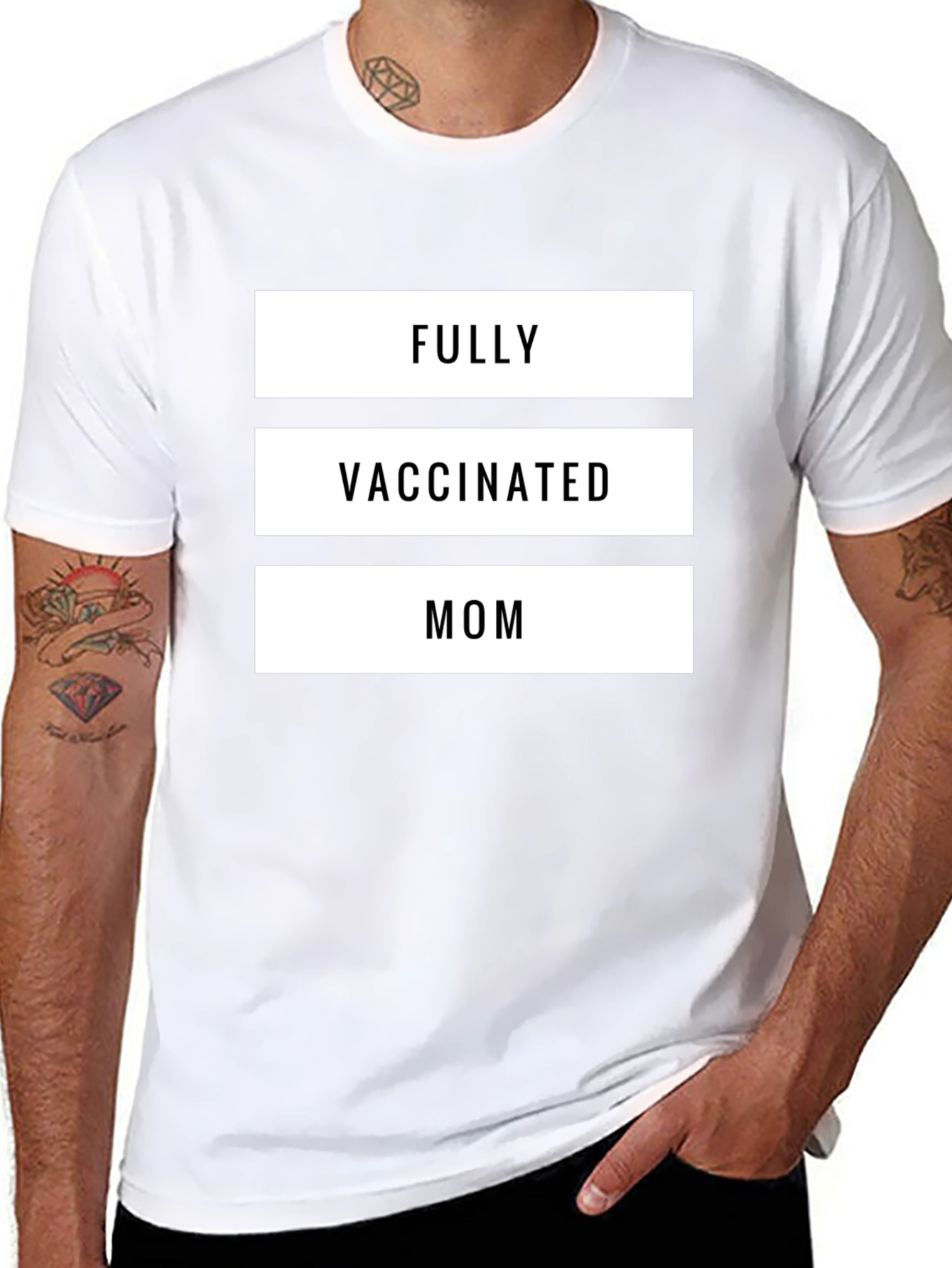 Fully Vaccinated Mom T-Shirt - Black