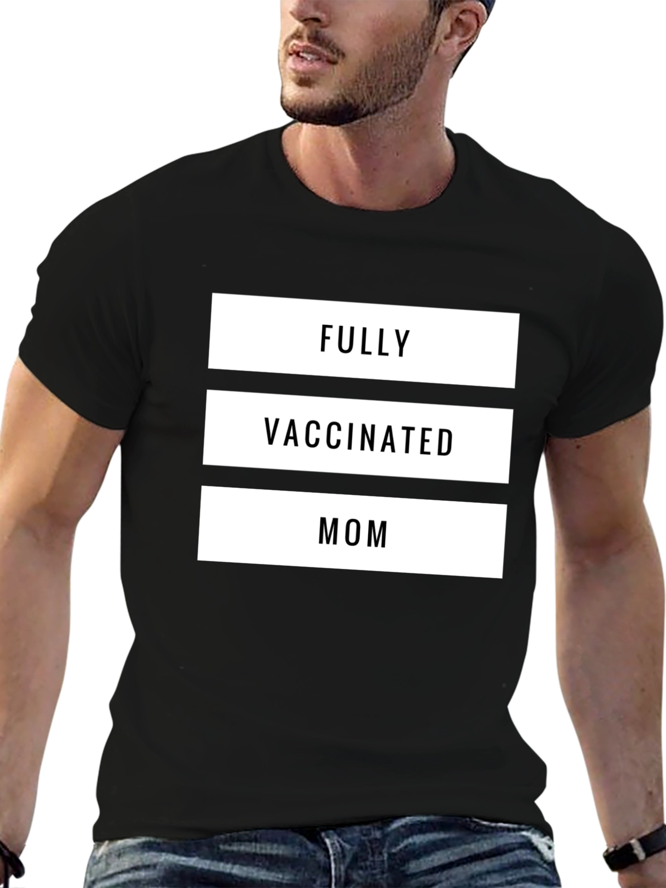 Fully Vaccinated Mom T-Shirt - Black