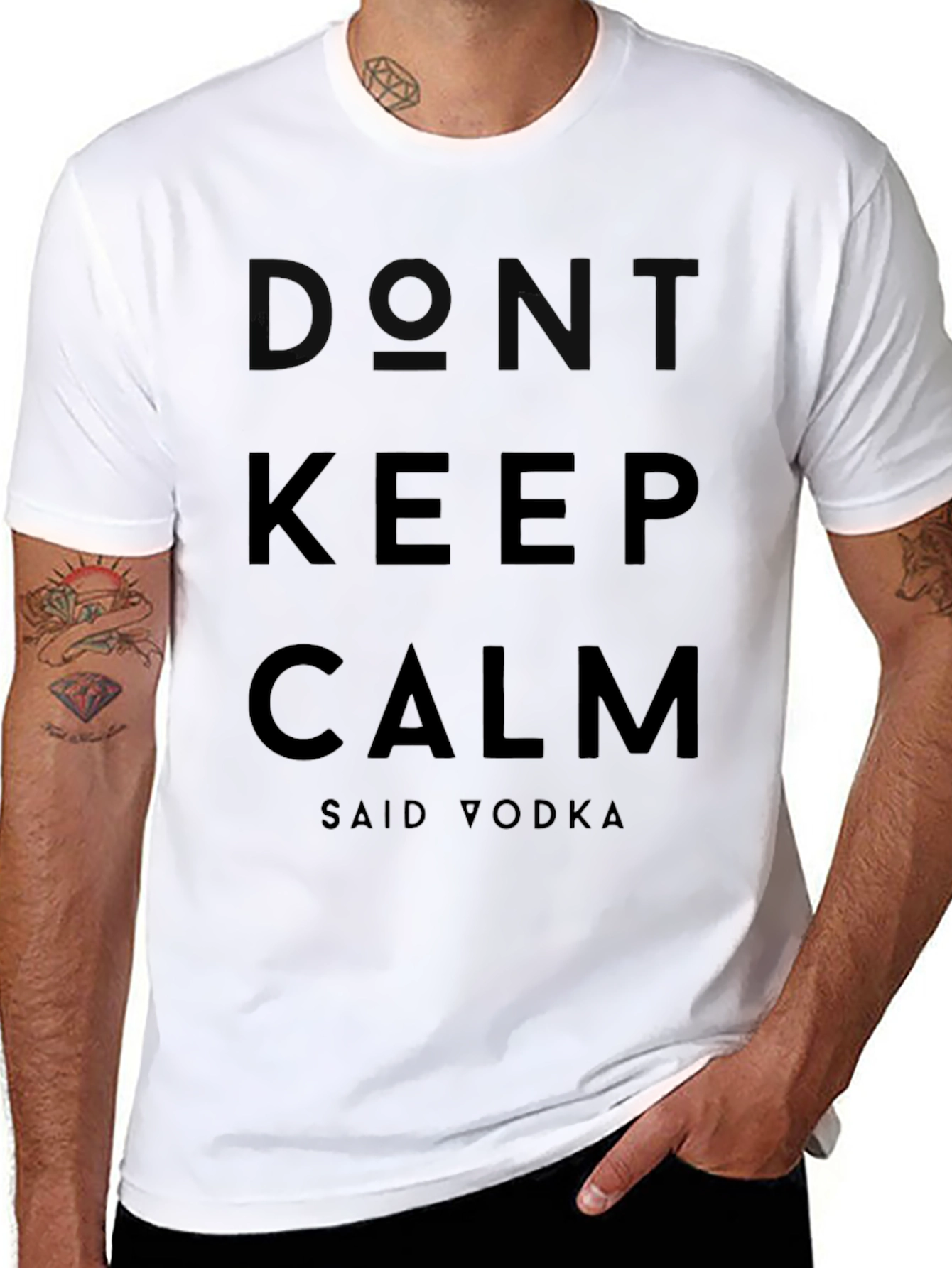 Dont Keep Calm Said Vodka Black T-Shirt