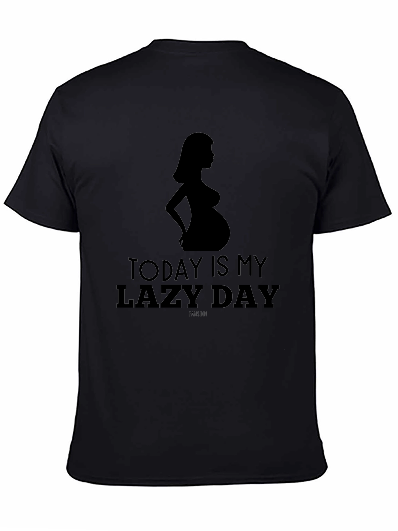Funny Pregnancy Lazy Day T-Shirt for Mom
