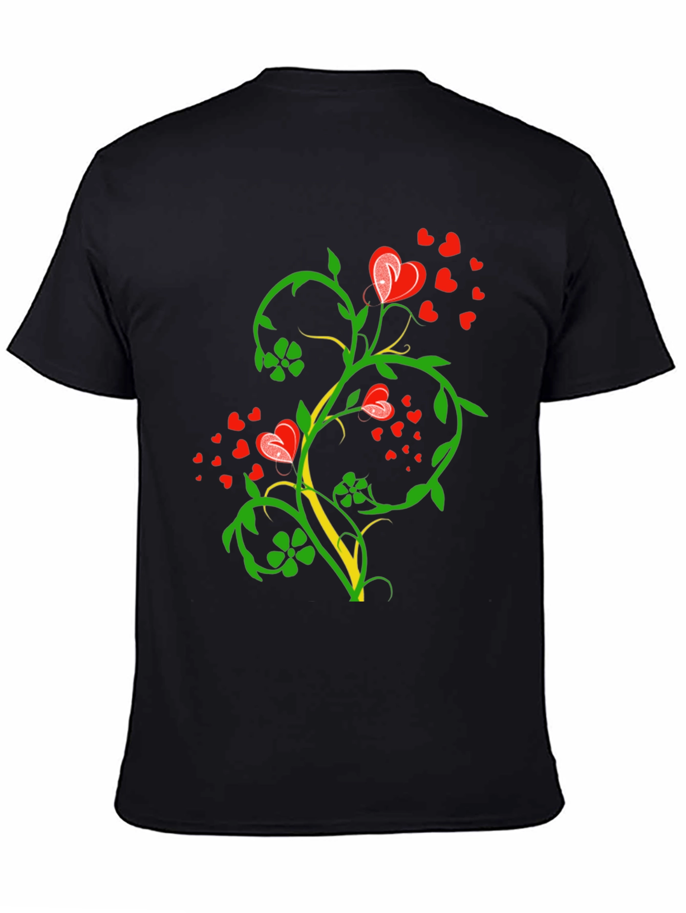 Heart Vine Black Tee