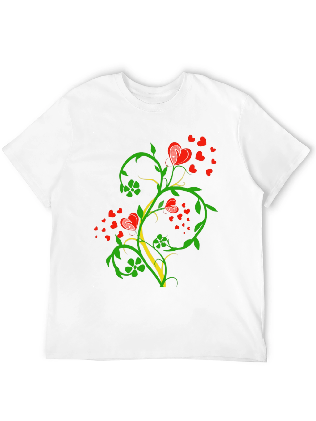 Heart Vine Black Tee