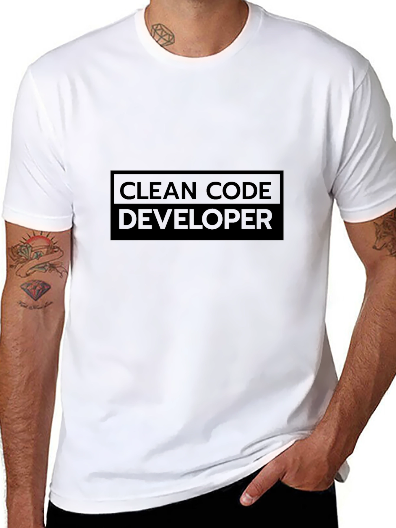 Clean Code Developer T-Shirt - Black Programmer Tee