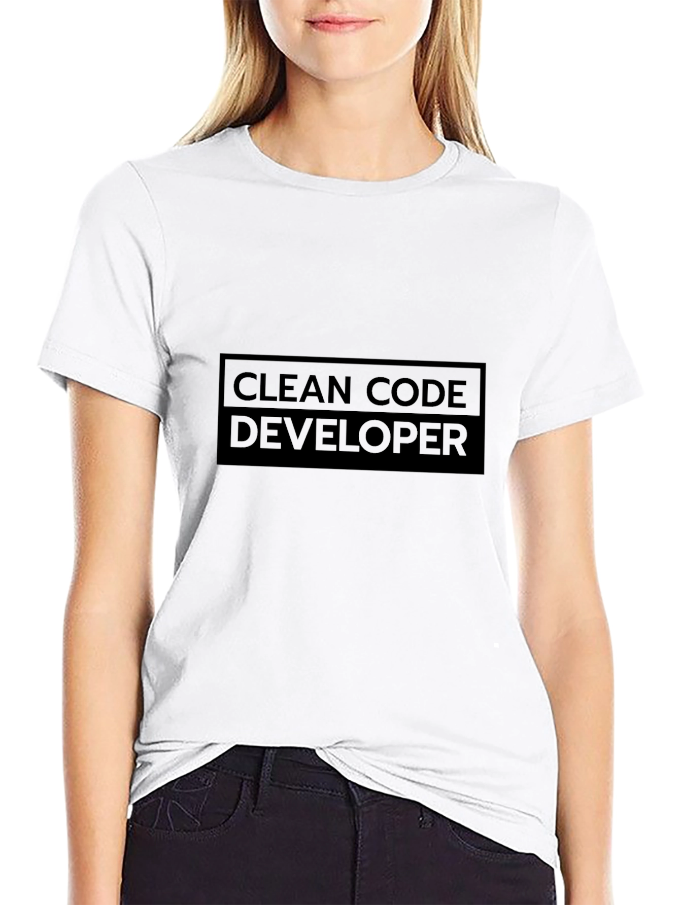 Clean Code Developer T-Shirt - Black Programmer Tee