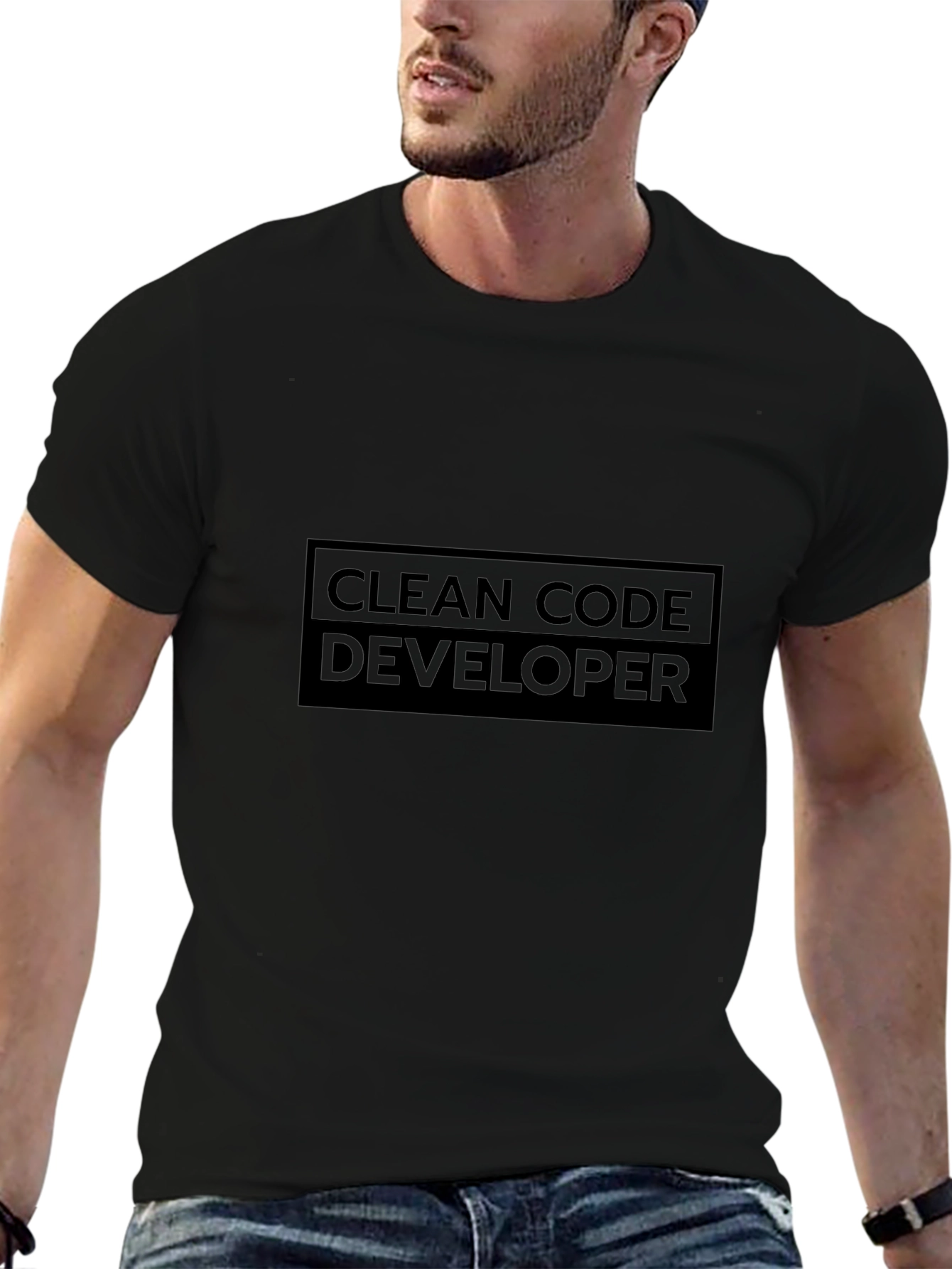 Clean Code Developer T-Shirt - Black Programmer Tee