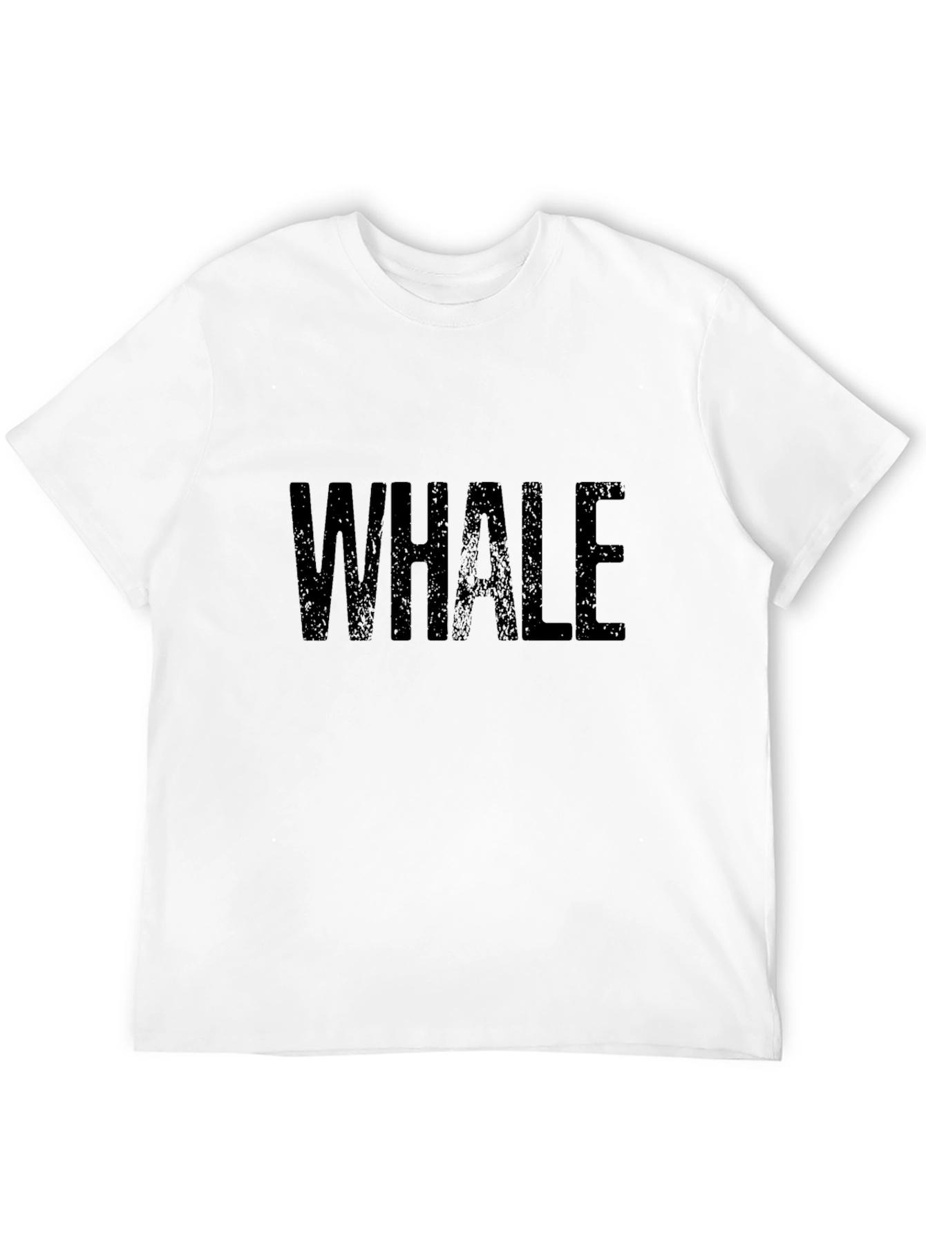 Whale Graphic Print Black Tee