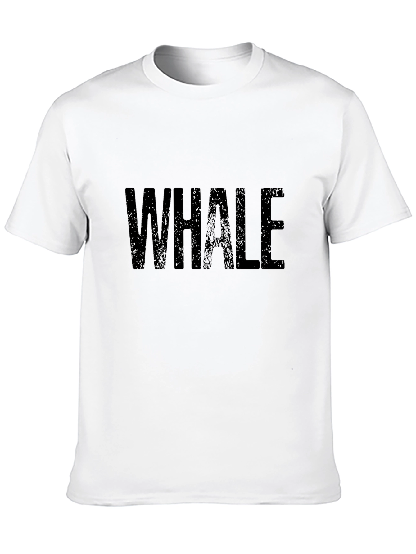 Whale Graphic Print Black Tee