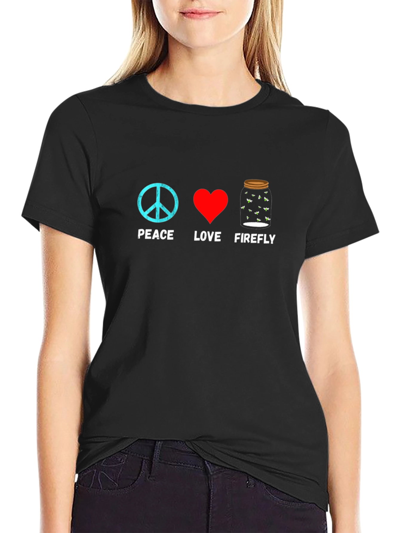 Peace Love Firefly Graphic T-Shirt