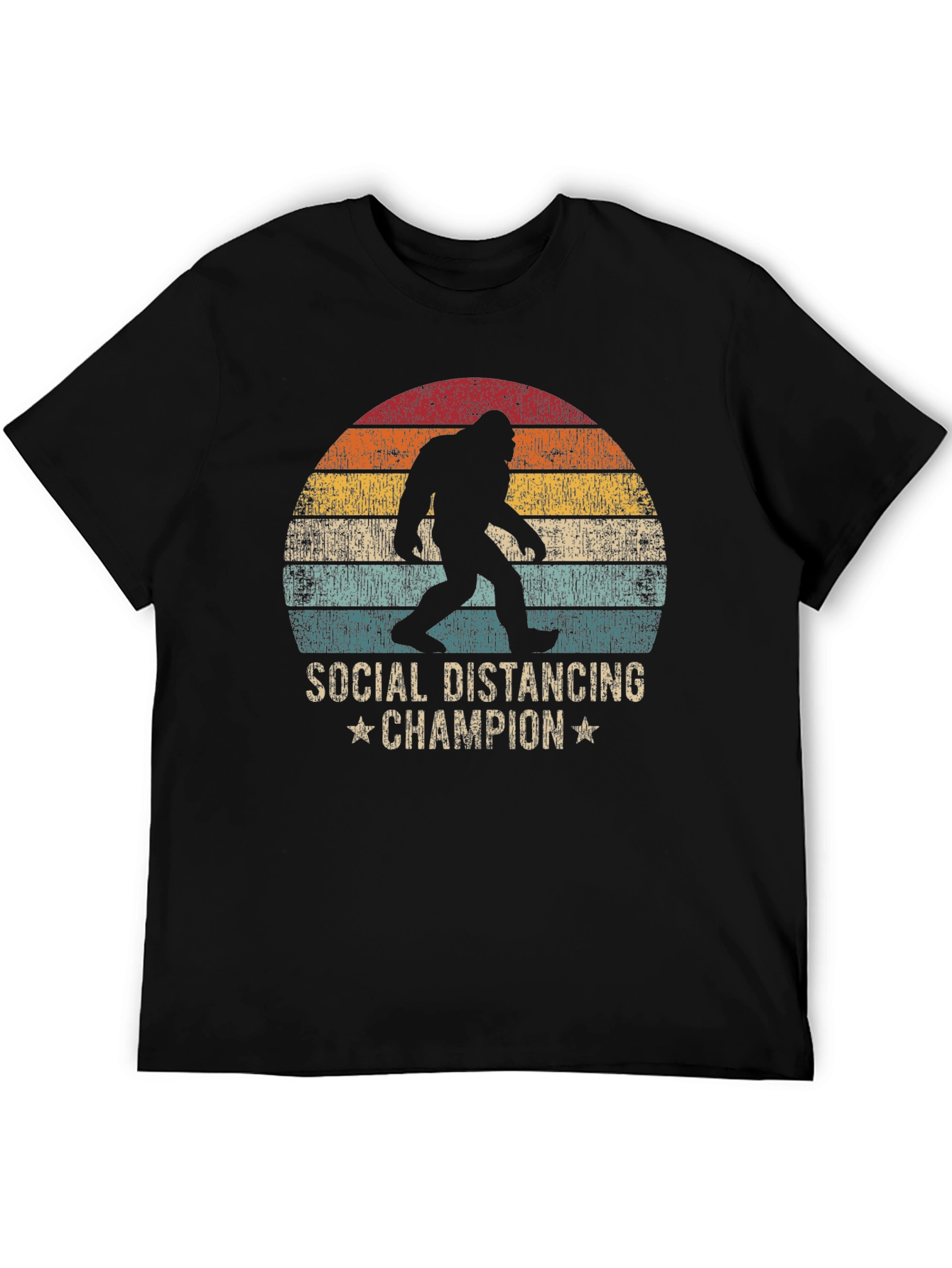 Social Distancing Champion Bigfoot T-Shirt