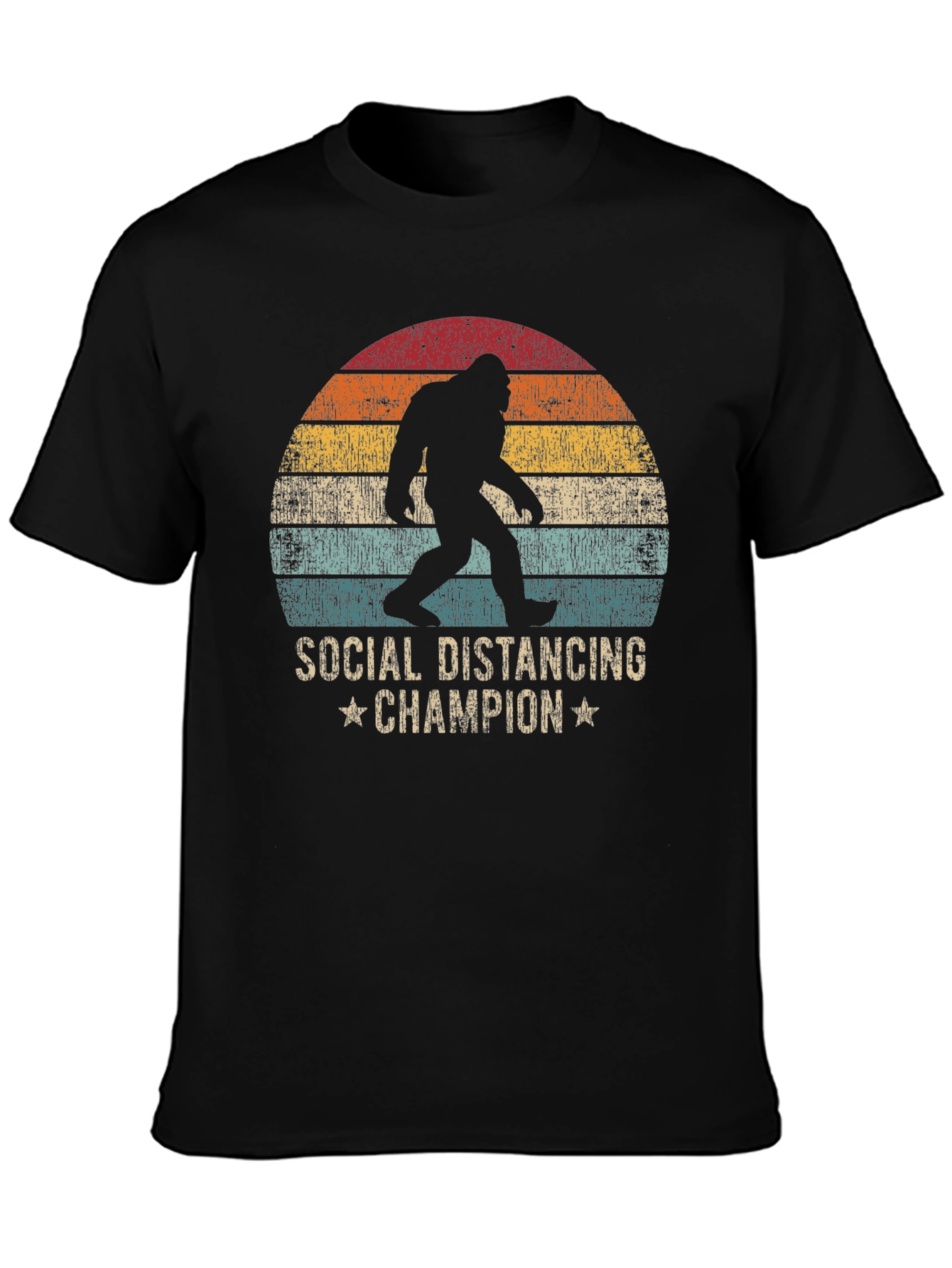 Social Distancing Champion Bigfoot T-Shirt