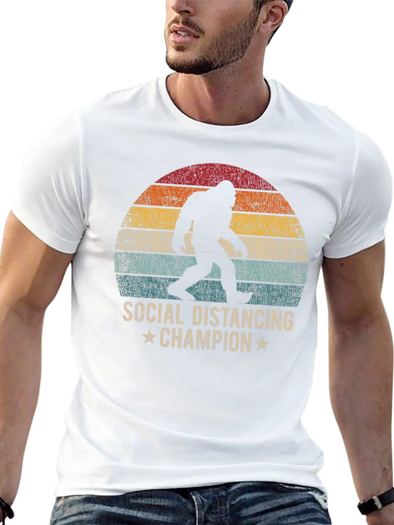 Social Distancing Champion Bigfoot T-Shirt