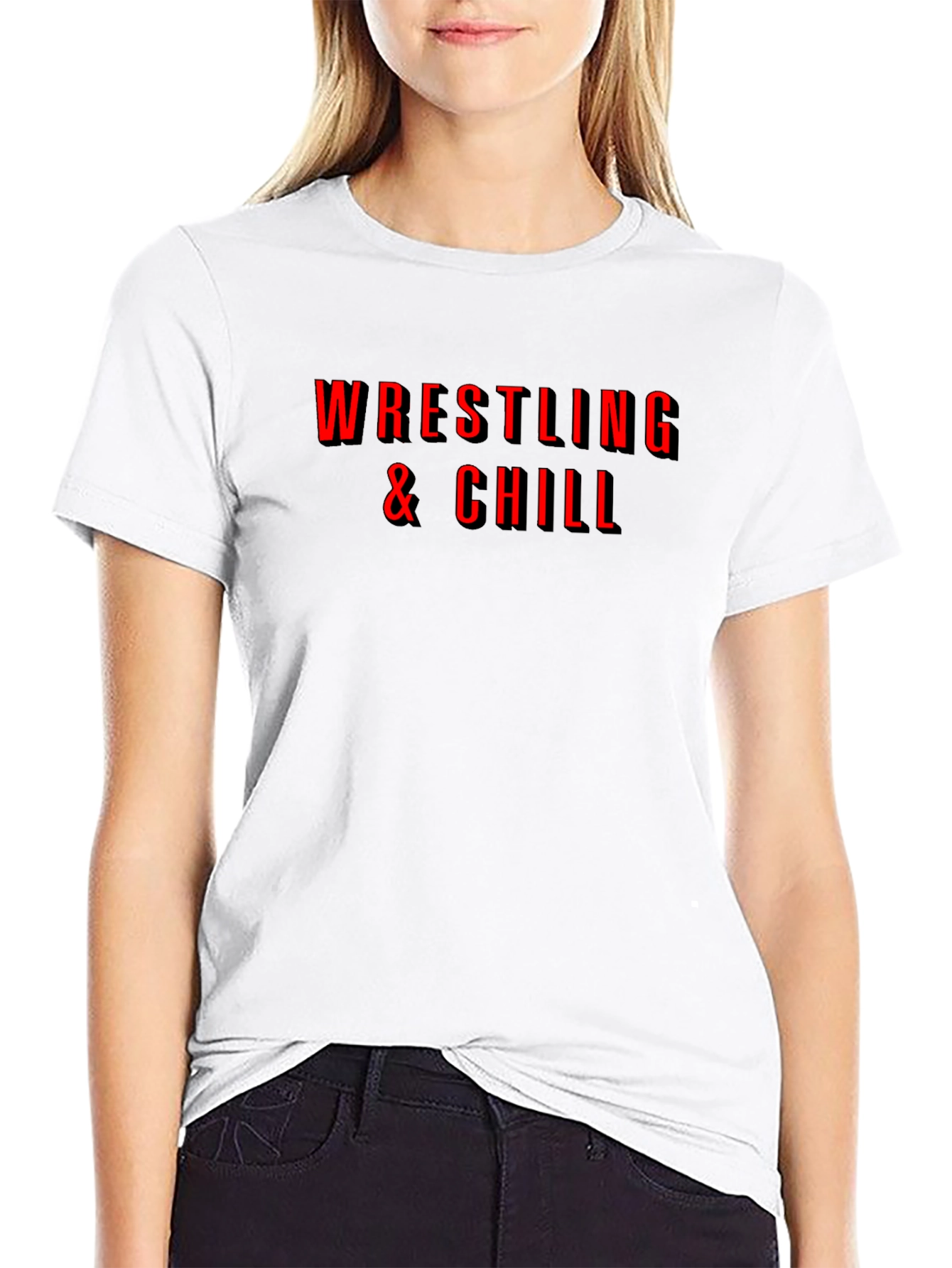 Wrestling & Chill Graphic Tee