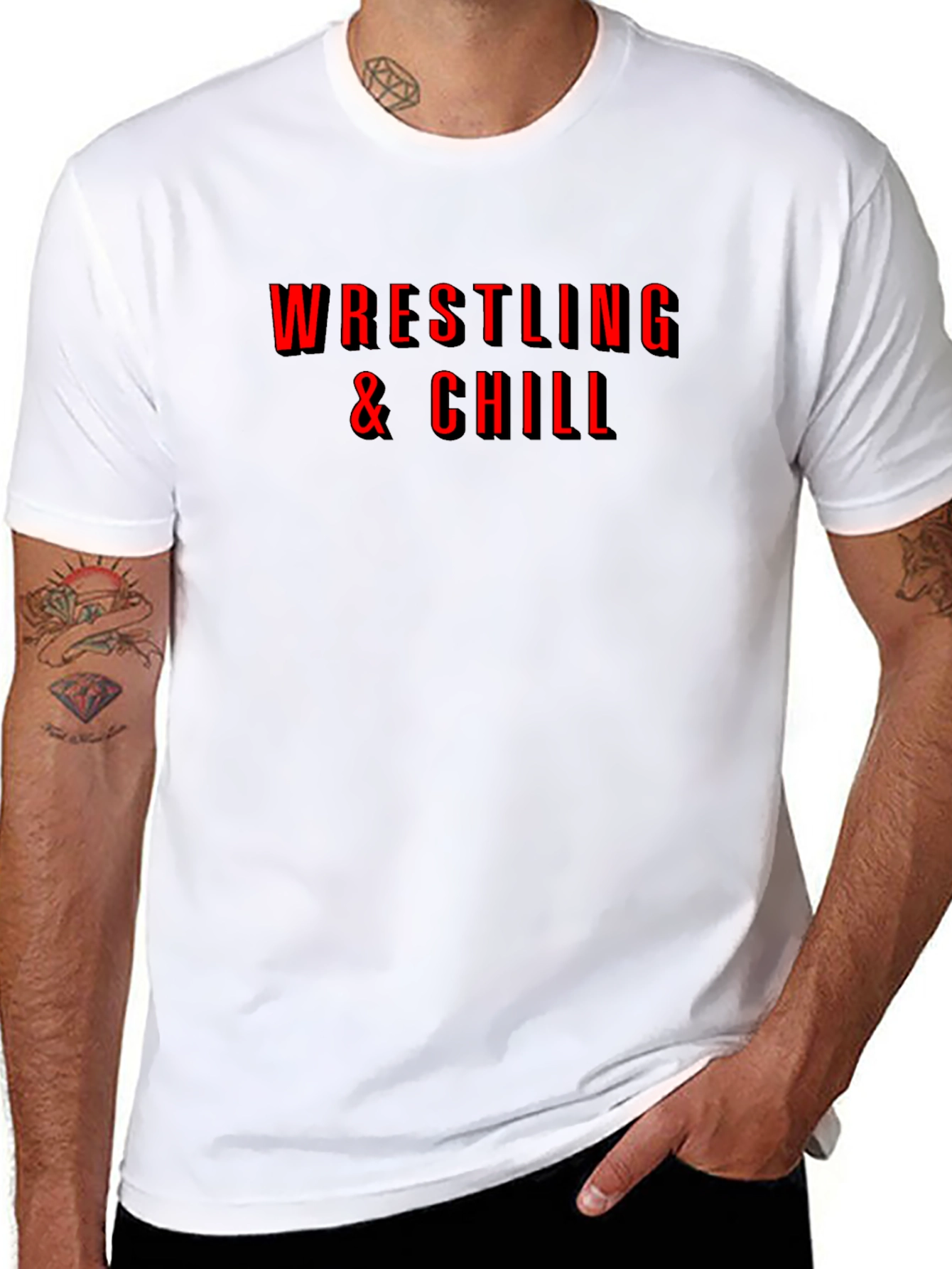 Wrestling & Chill Graphic Tee