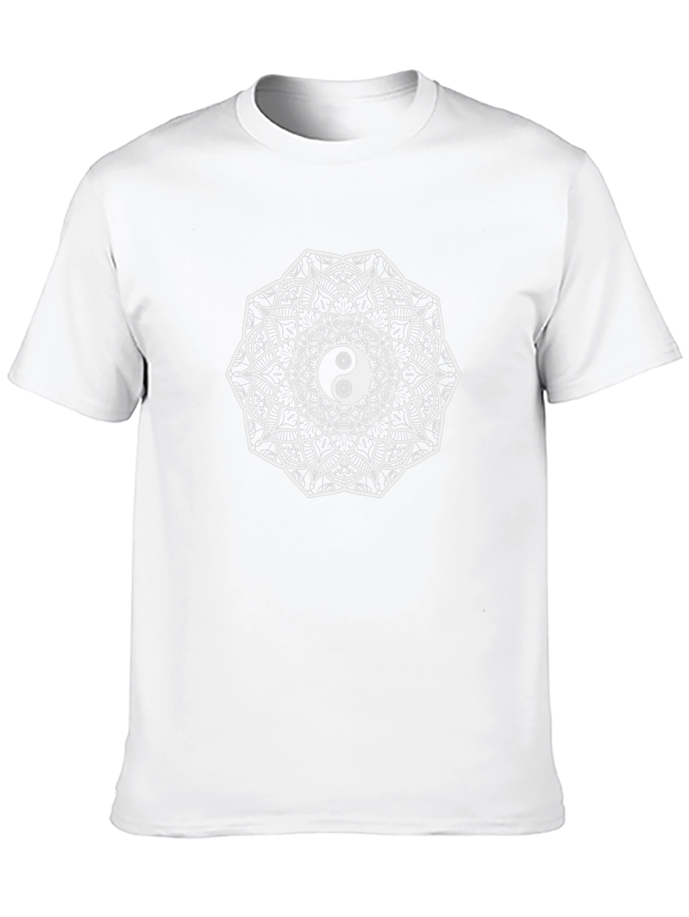 Yin Yang Mandala Graphic Tee - Unisex Black T-Shirt