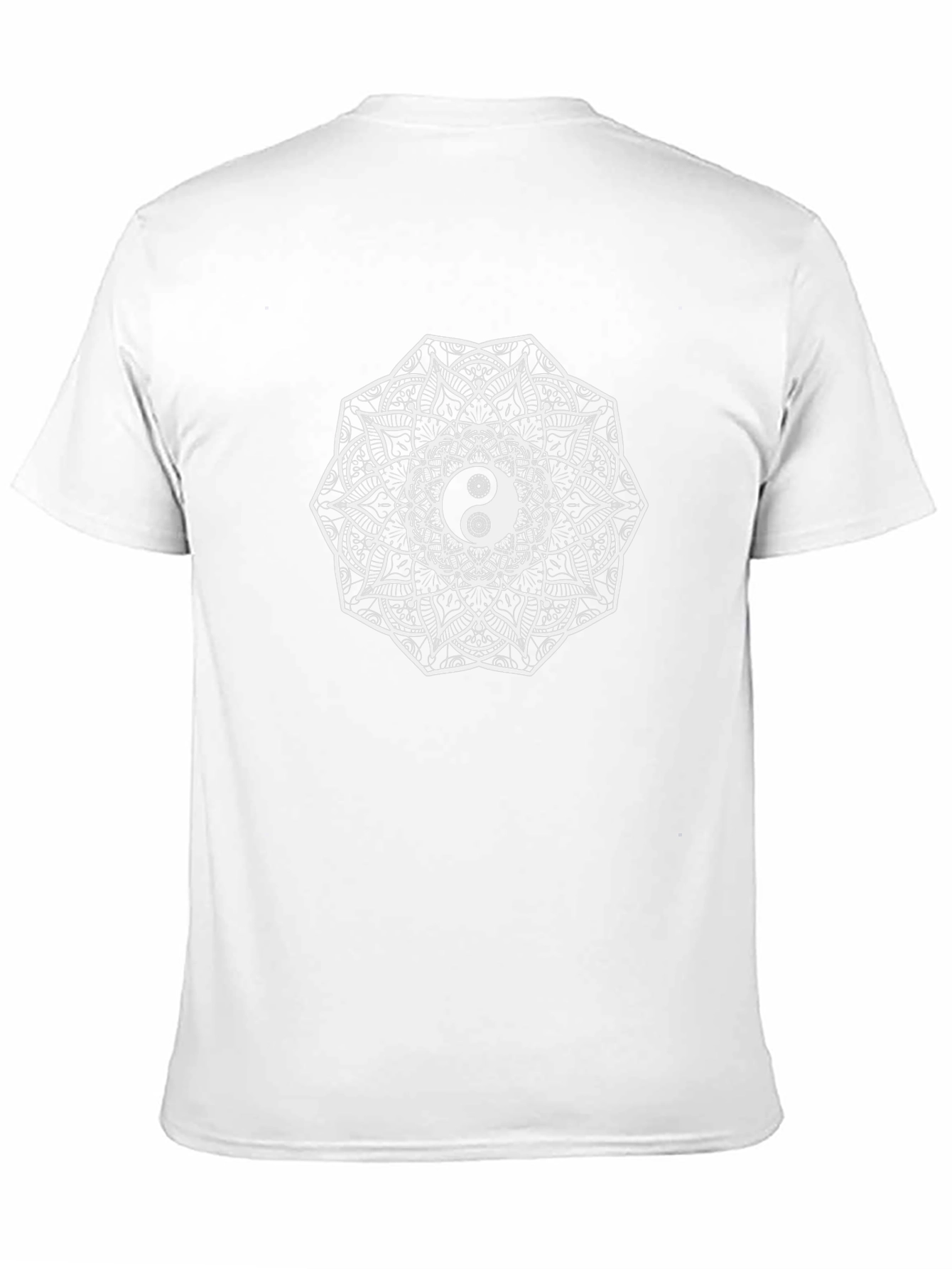 Yin Yang Mandala Graphic Tee - Unisex Black T-Shirt