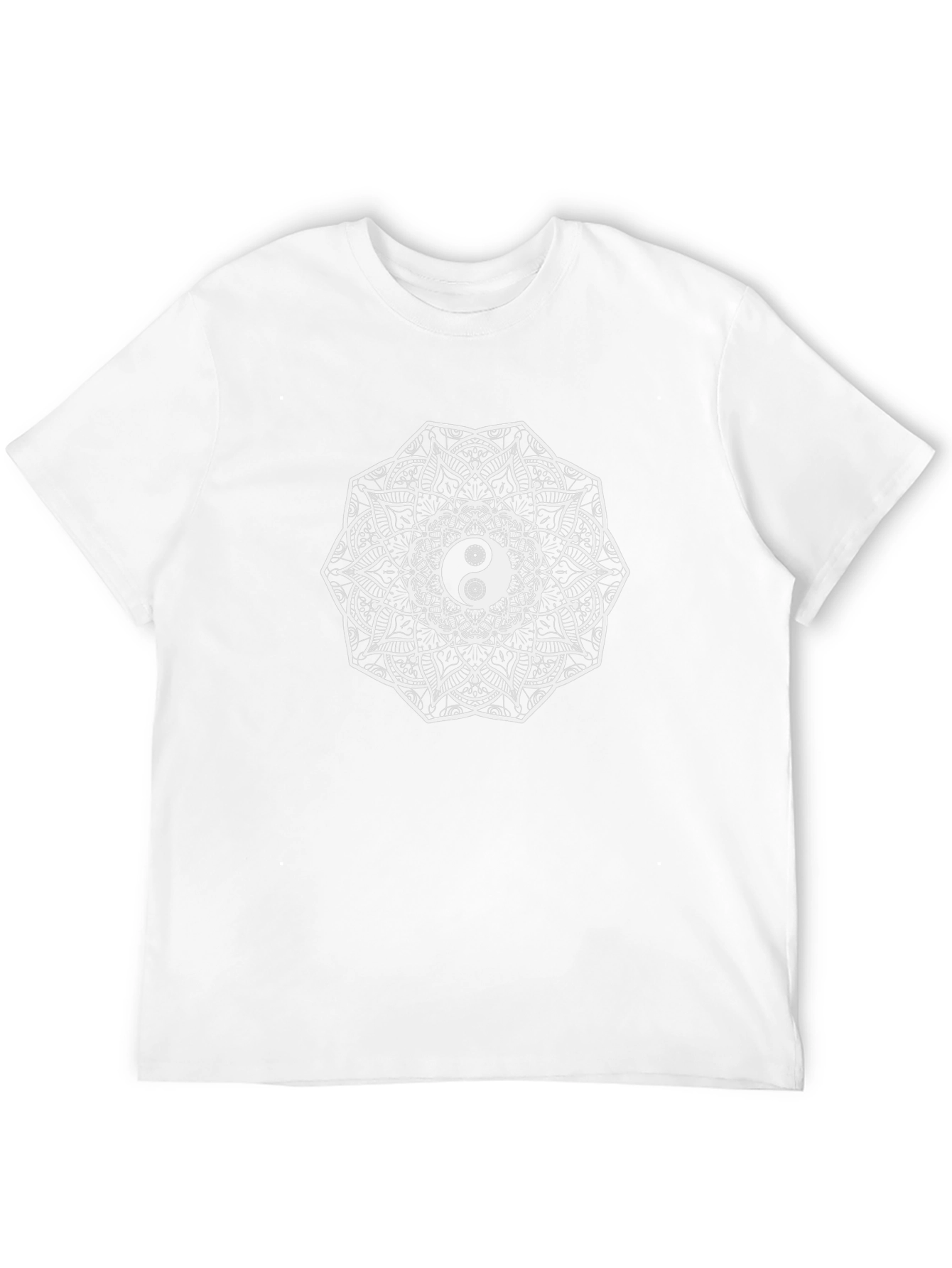 Yin Yang Mandala Graphic Tee - Unisex Black T-Shirt
