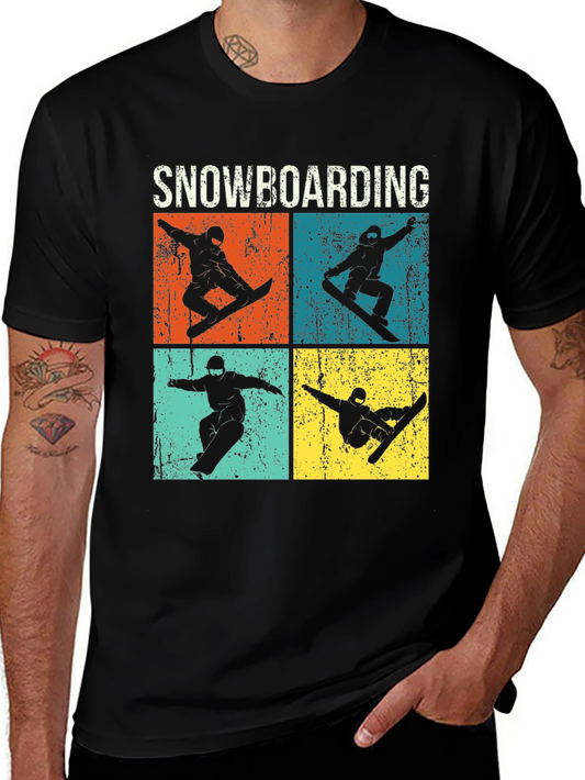 Retro Snowboarding T-Shirt - Vintage Style