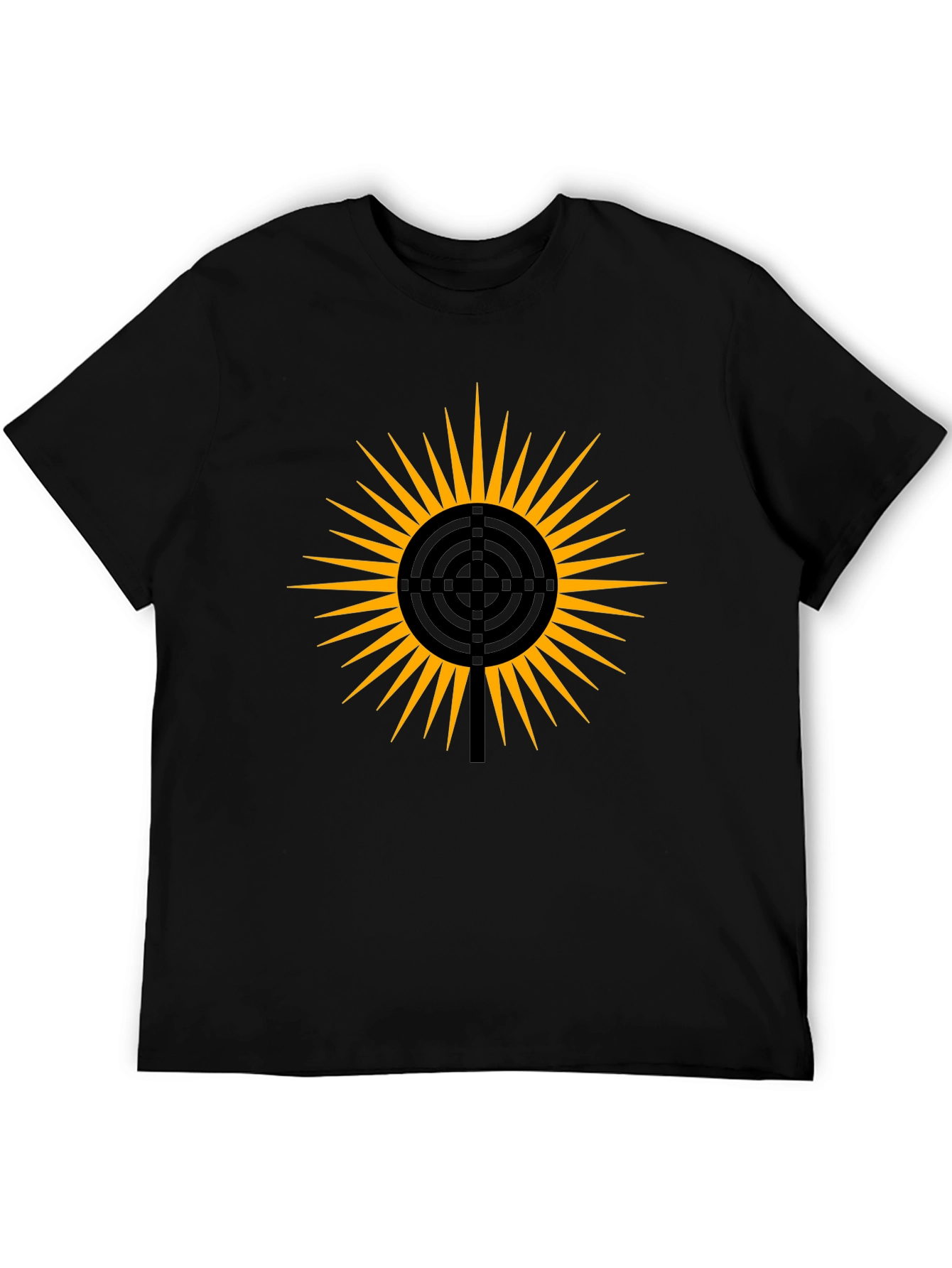 Sun Target Graphic Tee - Mens Black T-Shirt