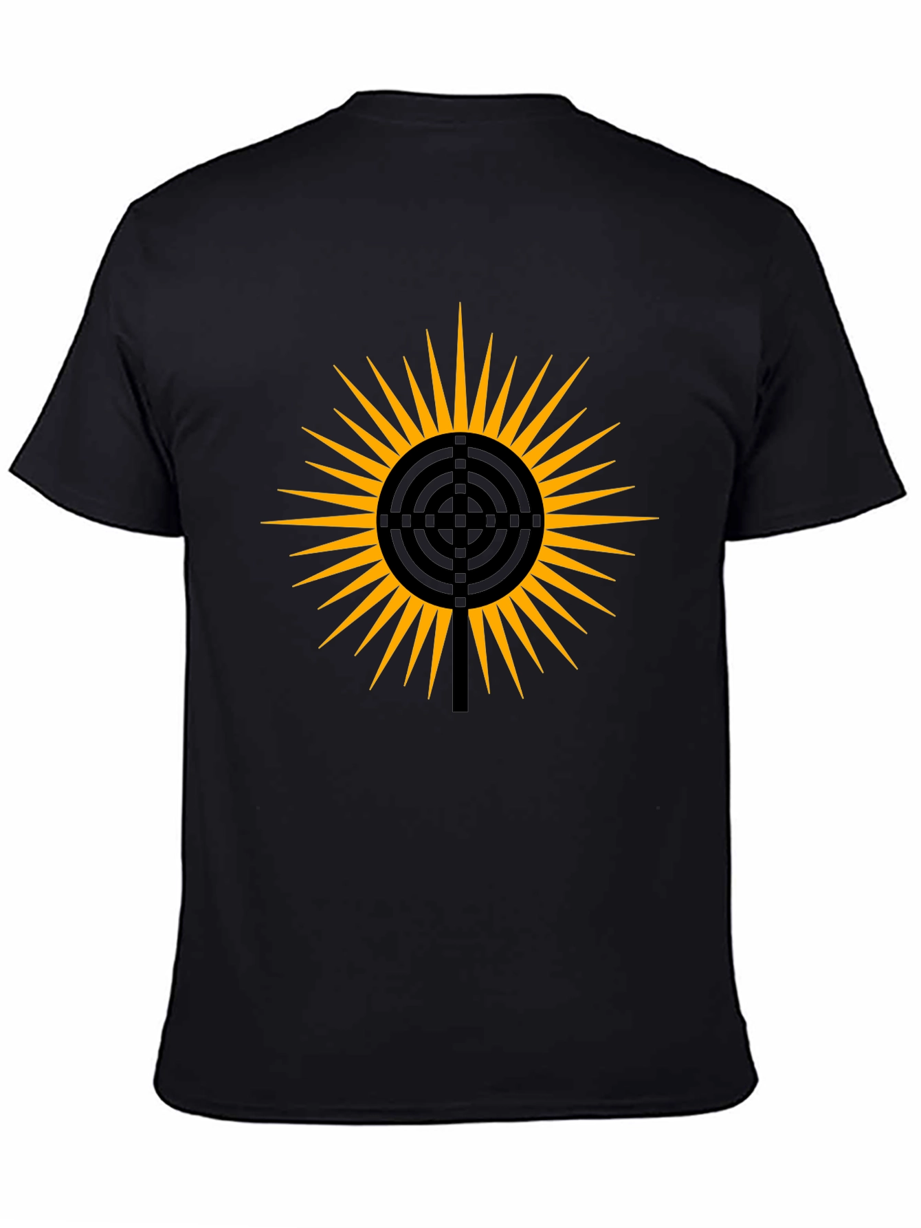 Sun Target Graphic Tee - Mens Black T-Shirt