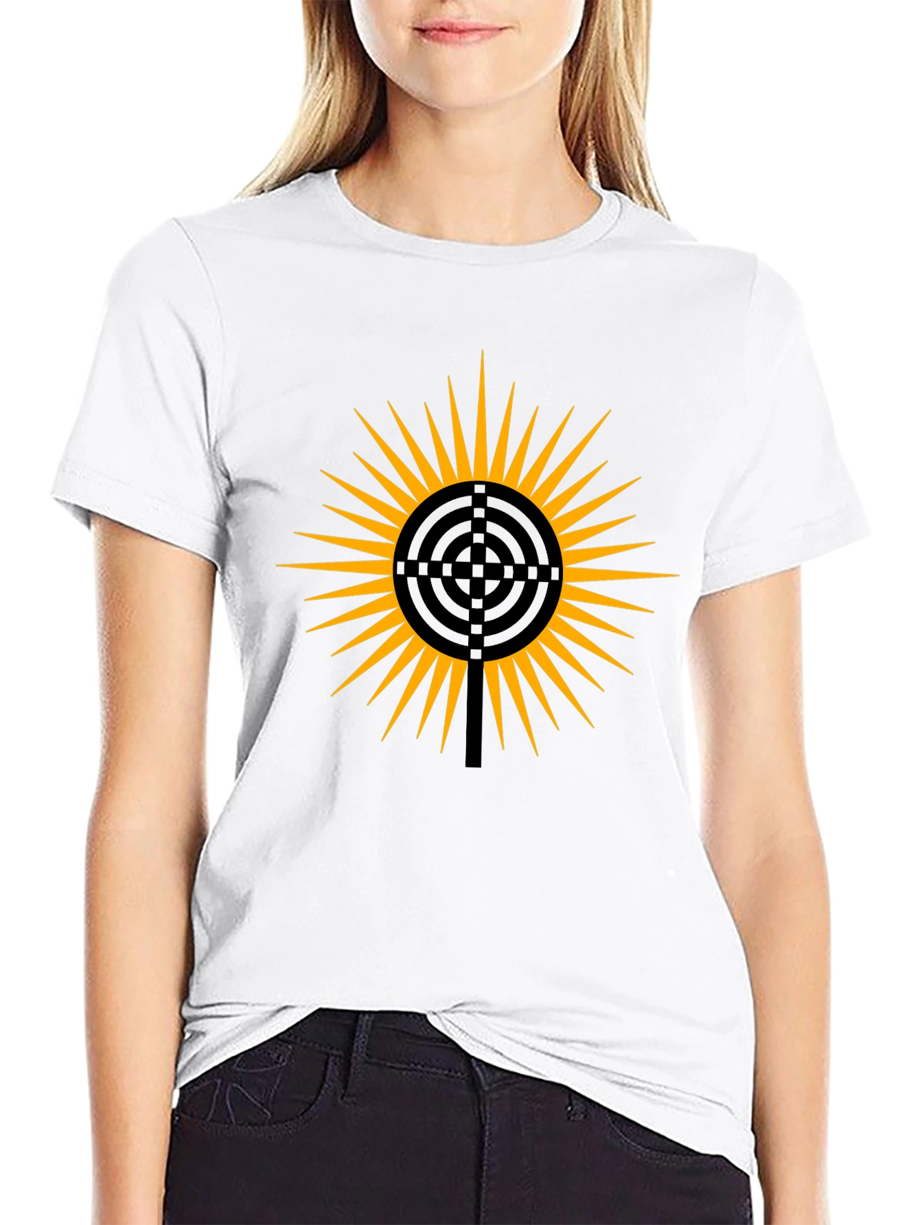 Sun Target Graphic Tee - Mens Black T-Shirt