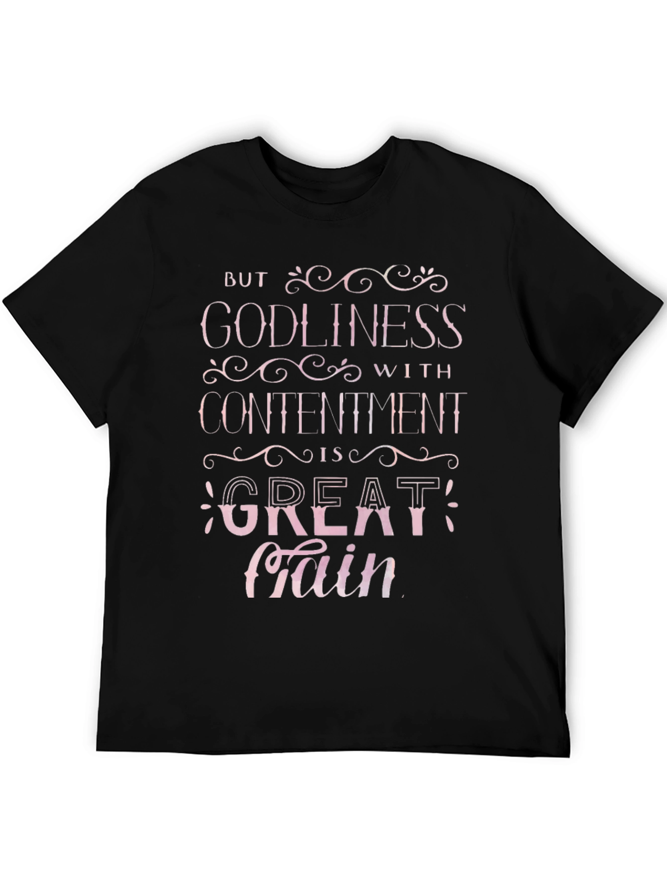 Godliness with Contentment Christian T-Shirt