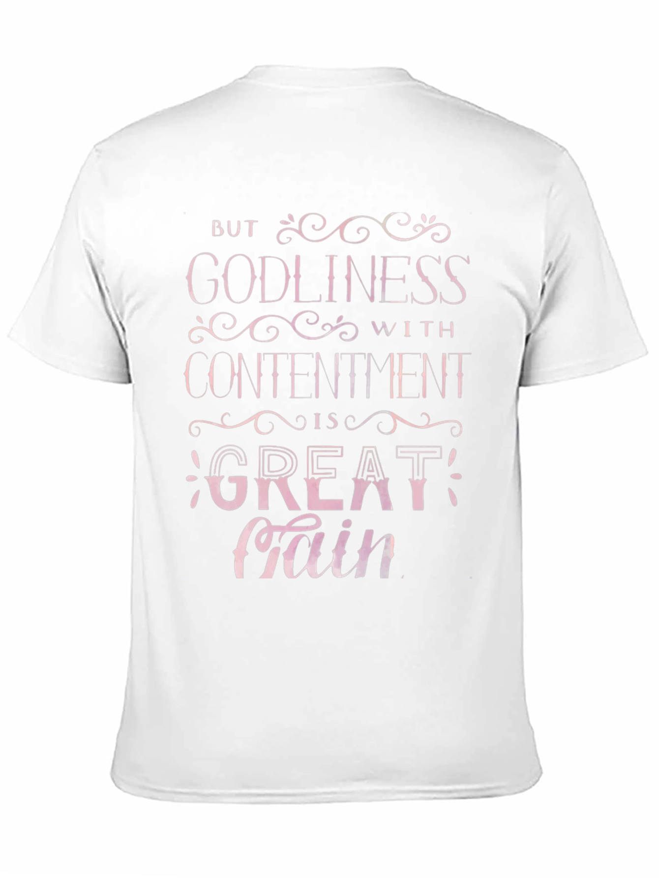 Godliness with Contentment Christian T-Shirt