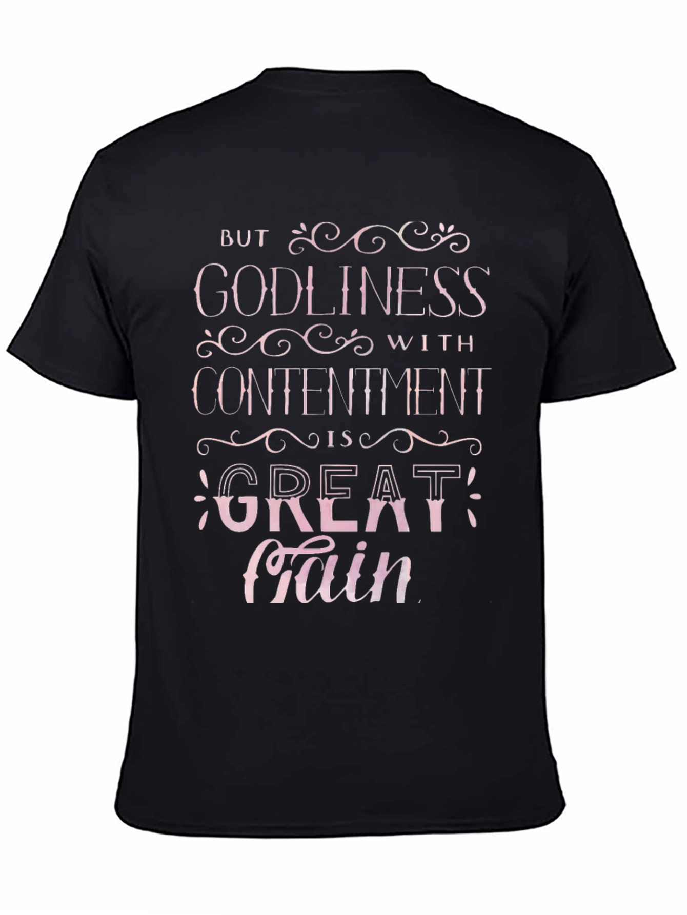 Godliness with Contentment Christian T-Shirt