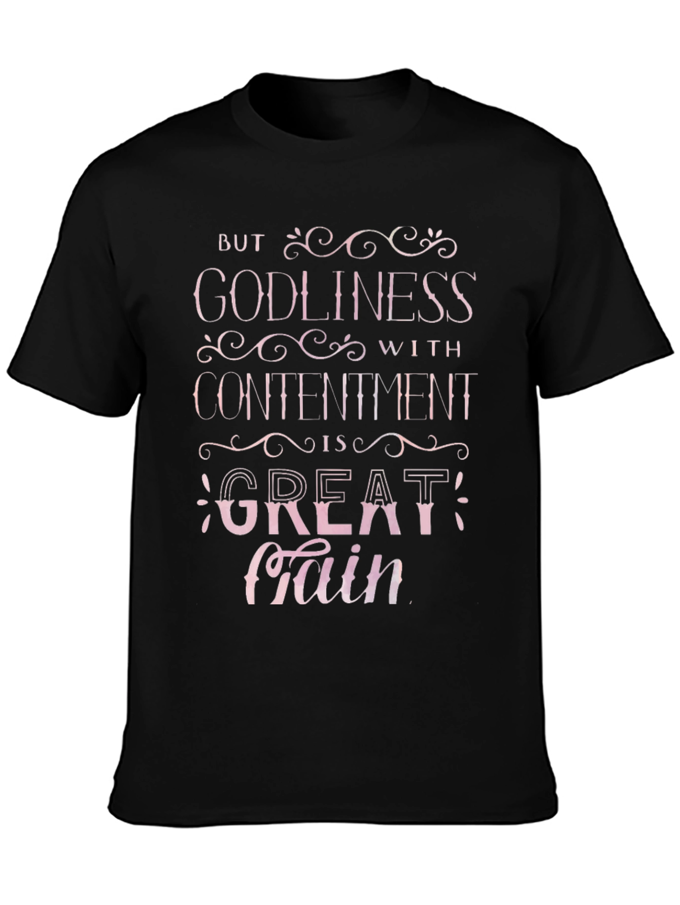 Godliness with Contentment Christian T-Shirt
