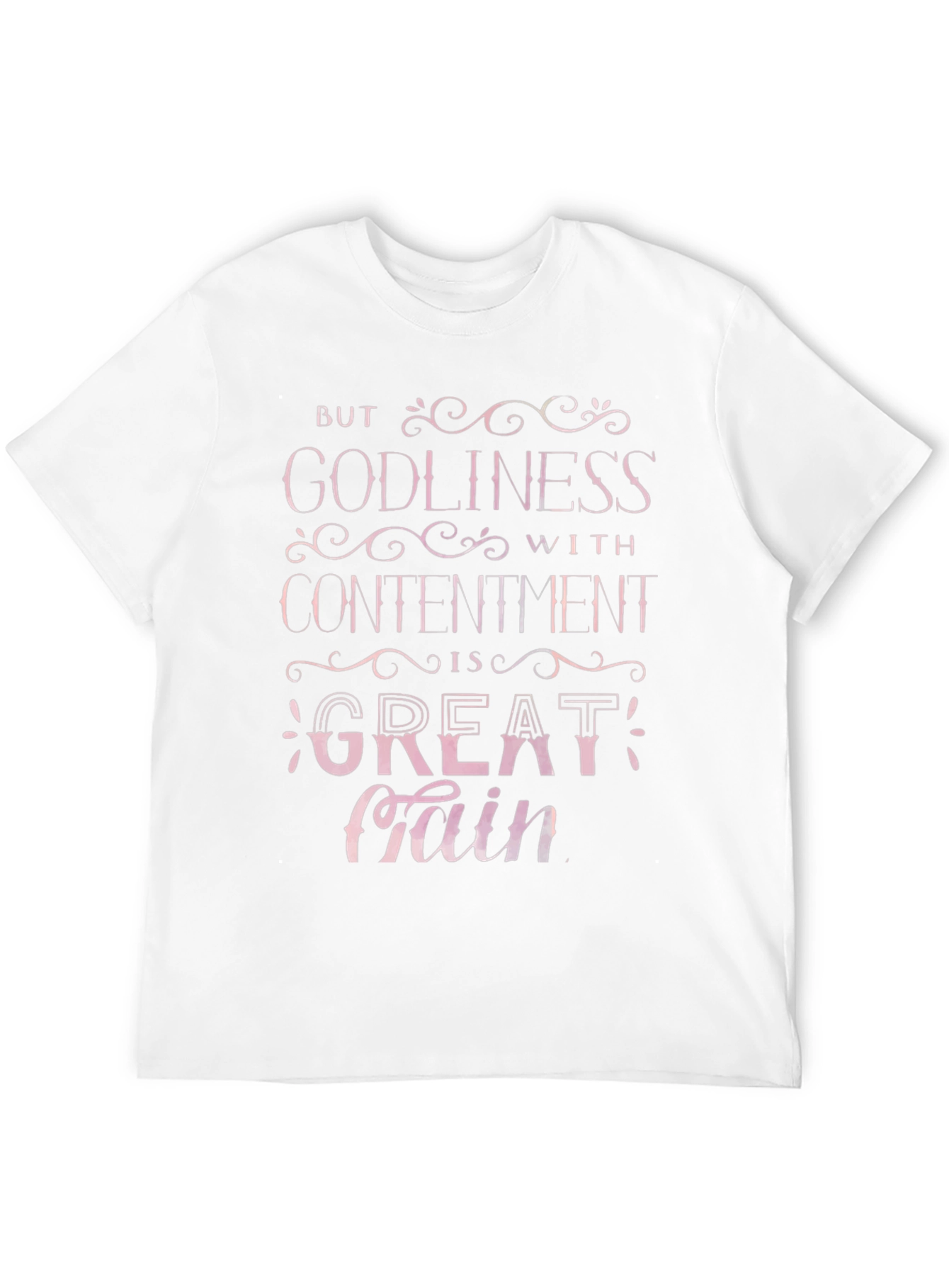 Godliness with Contentment Christian T-Shirt