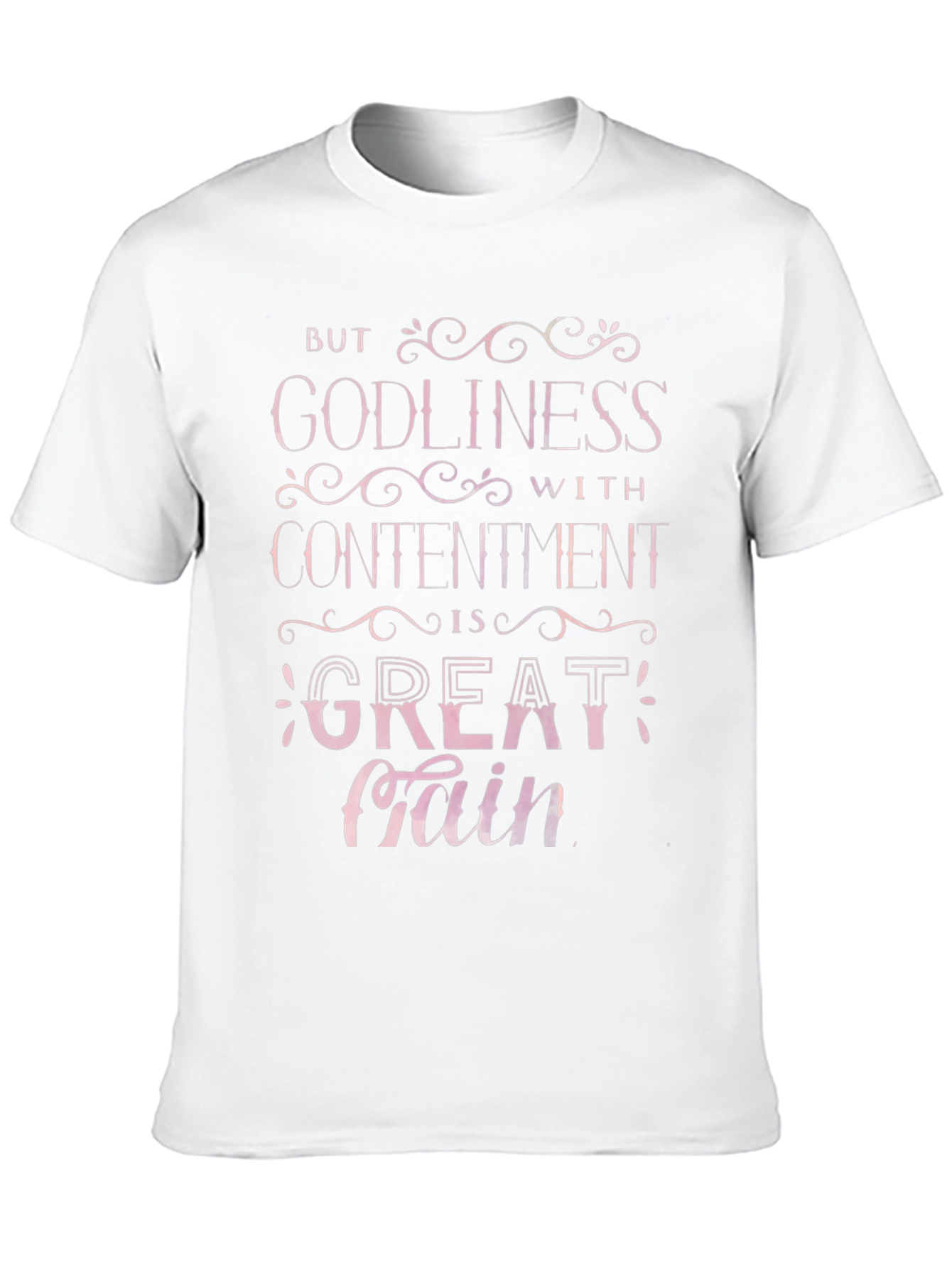 Godliness with Contentment Christian T-Shirt