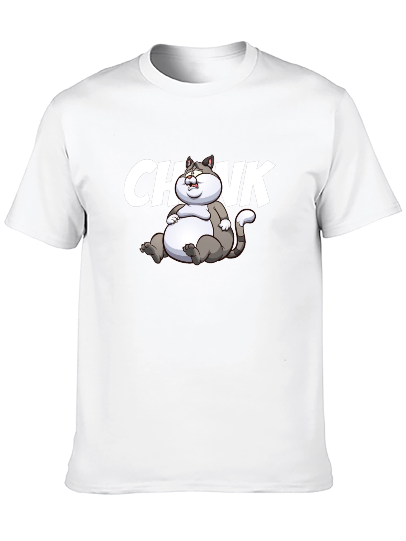 Chonk Cat Graphic T-Shirt - Black Cotton Tee