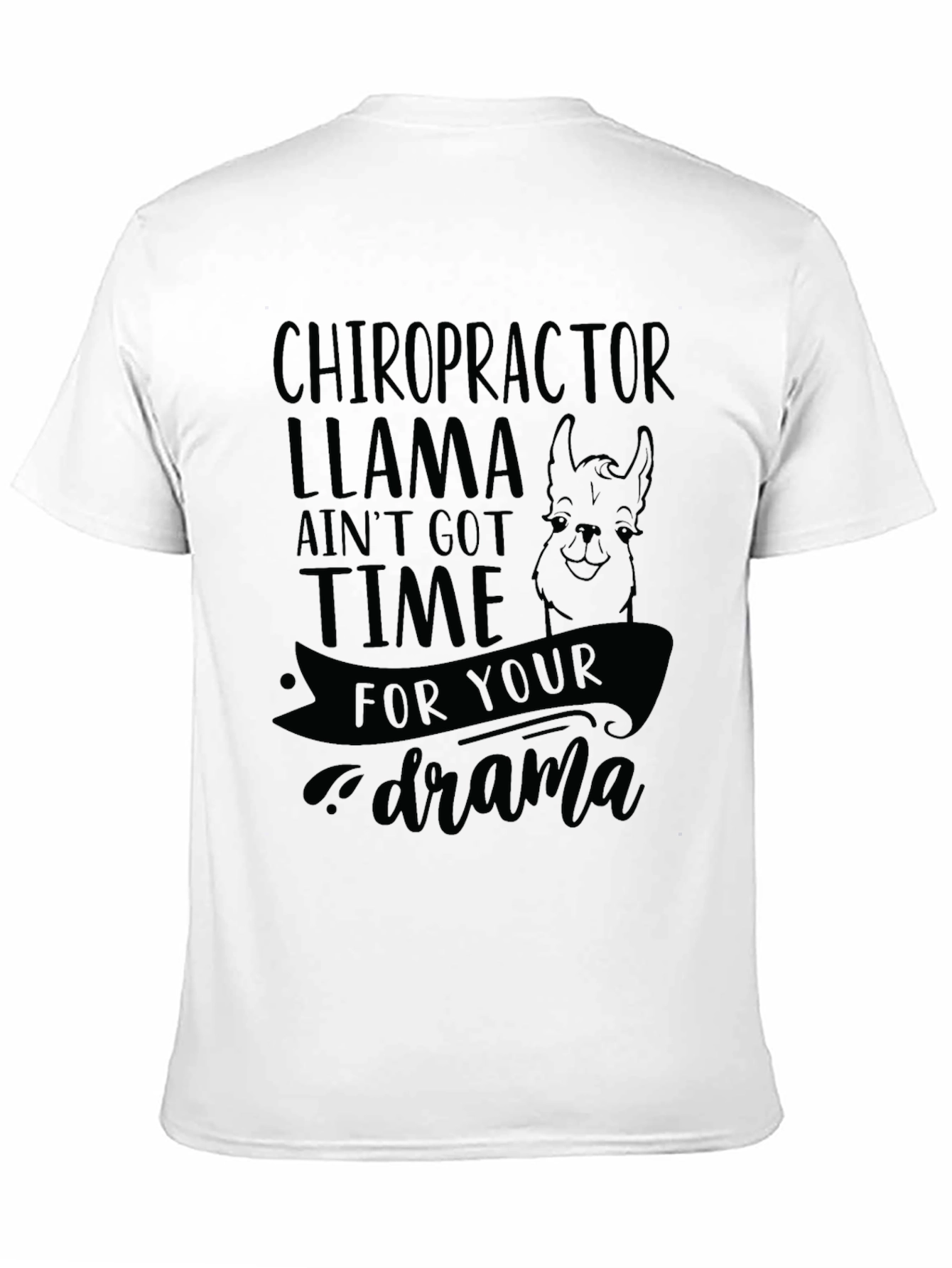 Chiropractor Llama Graphic T-Shirt